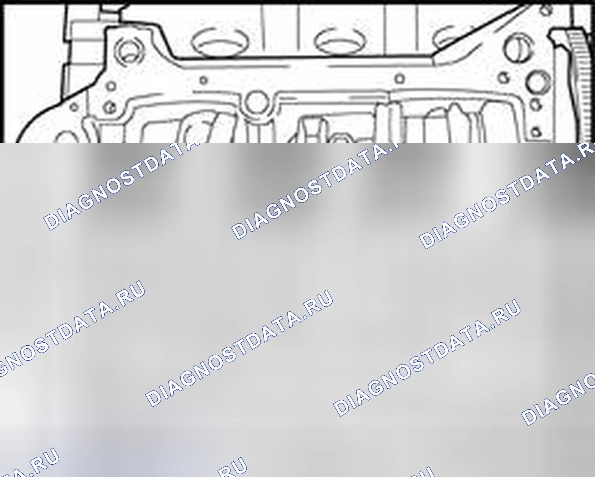 Рис. 231: Установленное положение крышек подшипников. Volkswagen Passat B5 рестайлинг