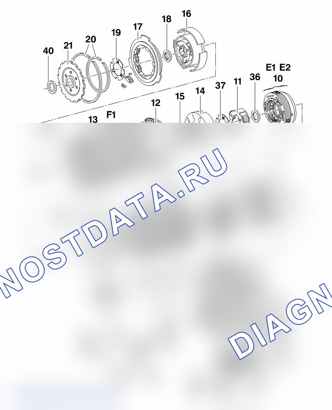 Описание: корпус механизма — b2cp14sp. Citroen Saxo I