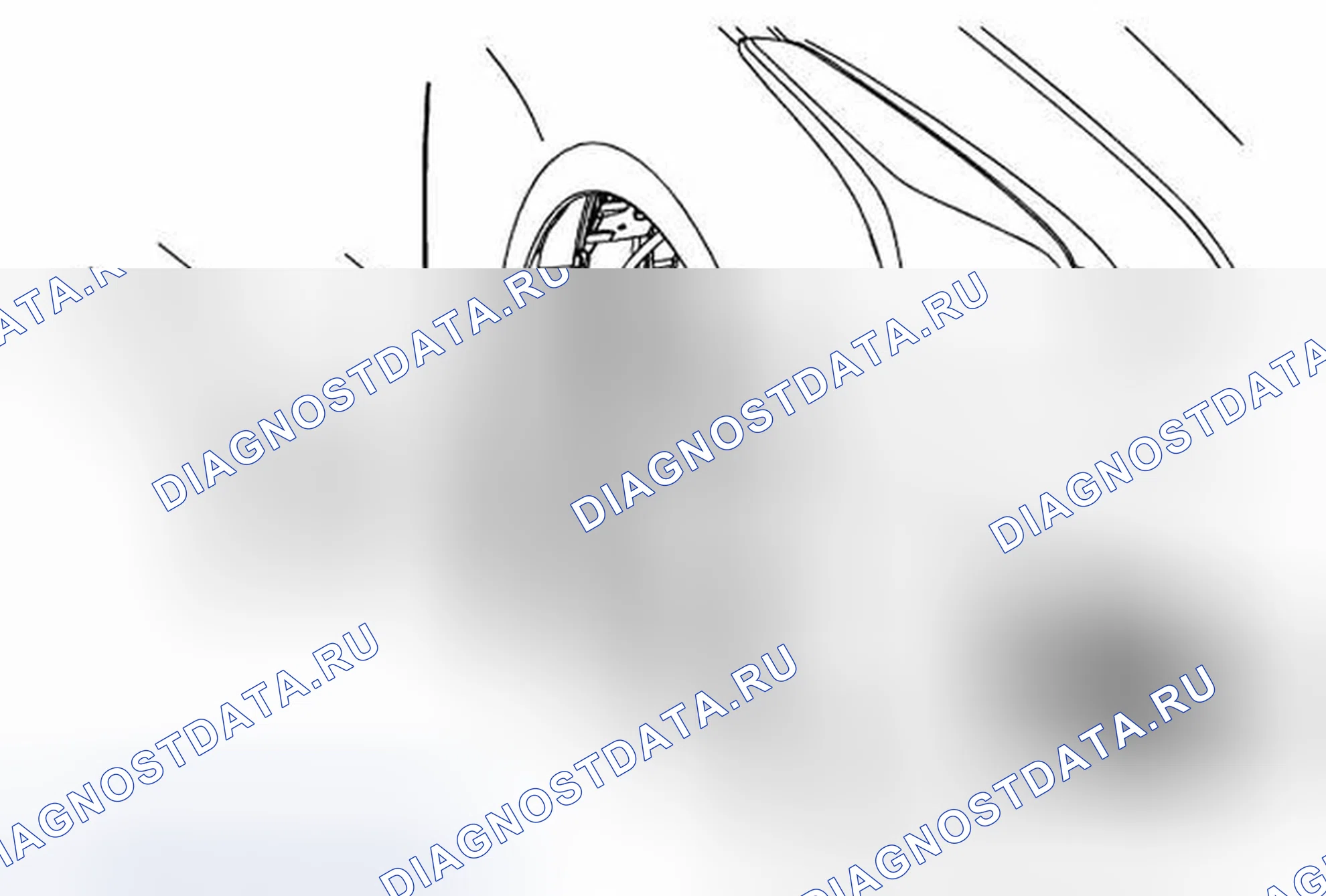 Рис. 24: Замена датчика уровня растворителя в омывателе ветрового стекла. Cadillac ATS I