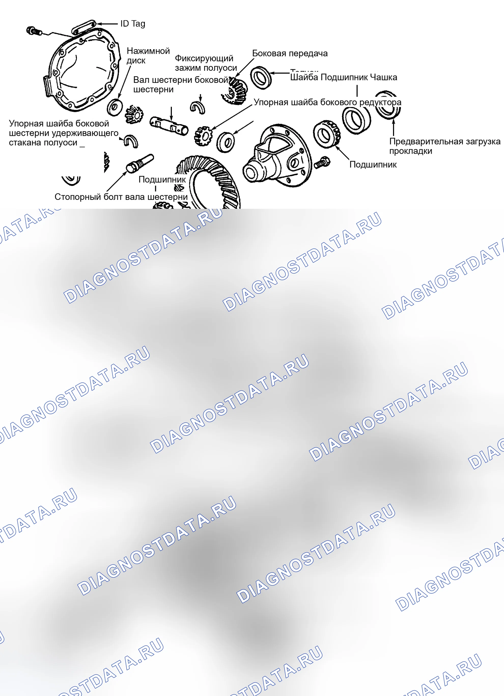 Рис. 5: Демонтаж. Ford Crown Victoria I