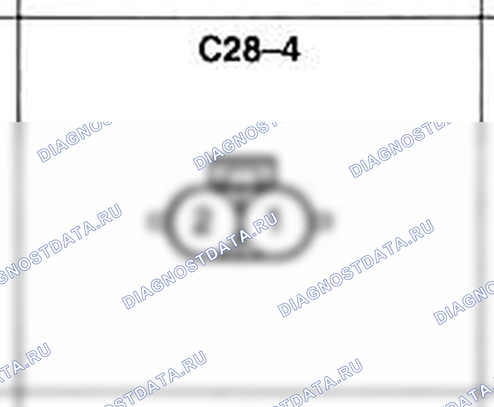 Распиновка разъёма C28-4 — жгута управления. Hyundai Accent LC