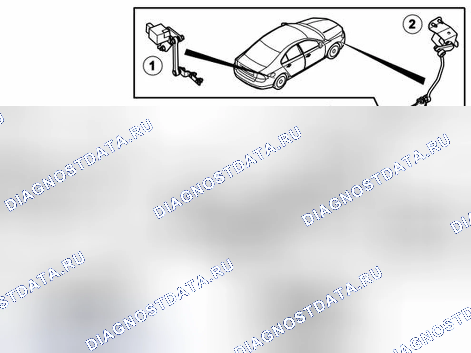 Рис. 1: РАСПОЛОЖЕНИЕ КОМПОНЕНТОВ. Volvo S80 II