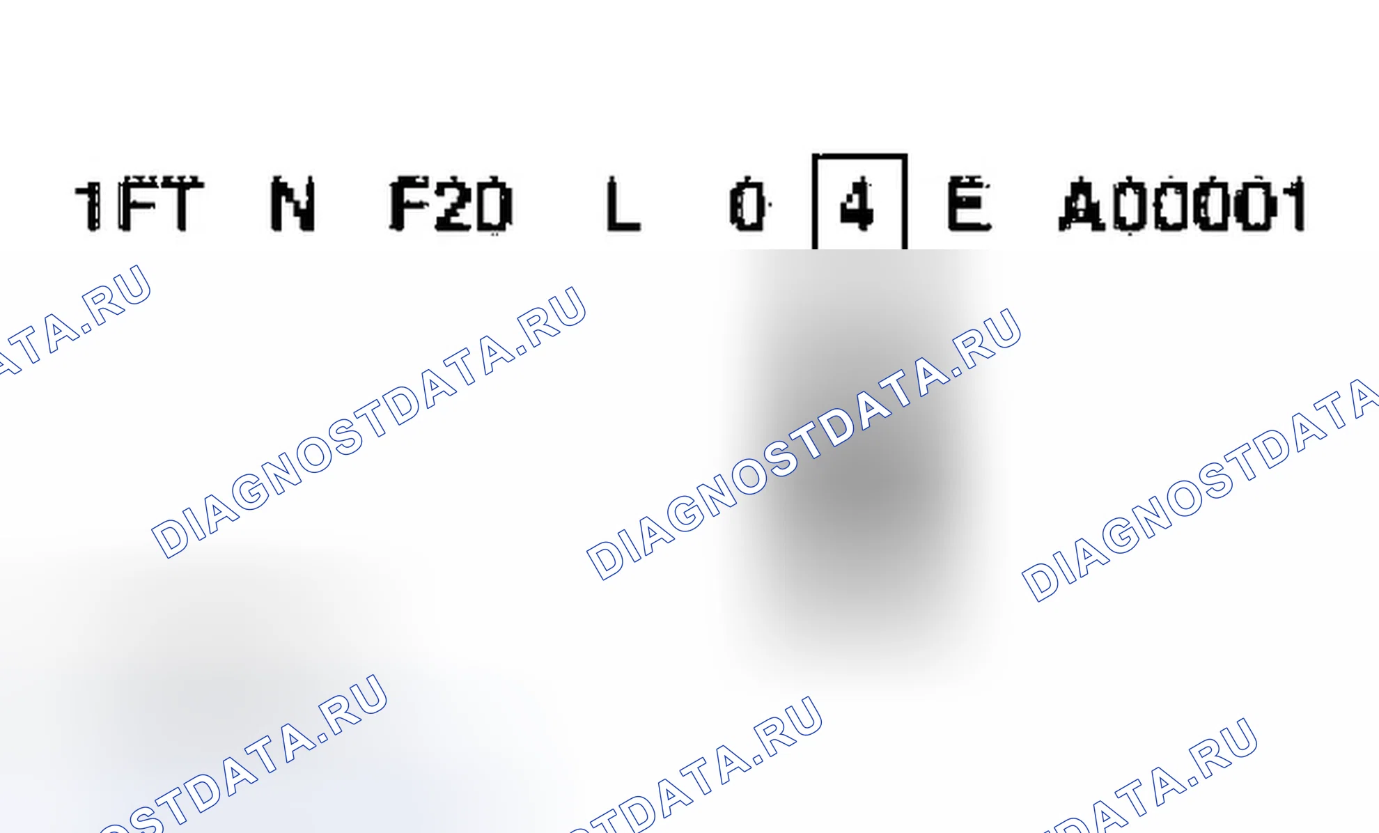 Рис. 33: Код модельного года. Ford Pickup F150 