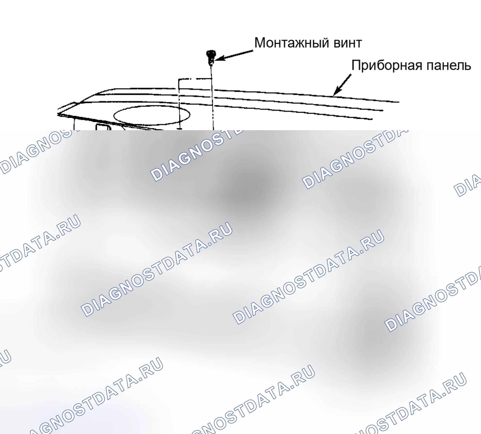 Рис. 2: Расположение компонентов (2 из 9). Chrysler Cordoba II