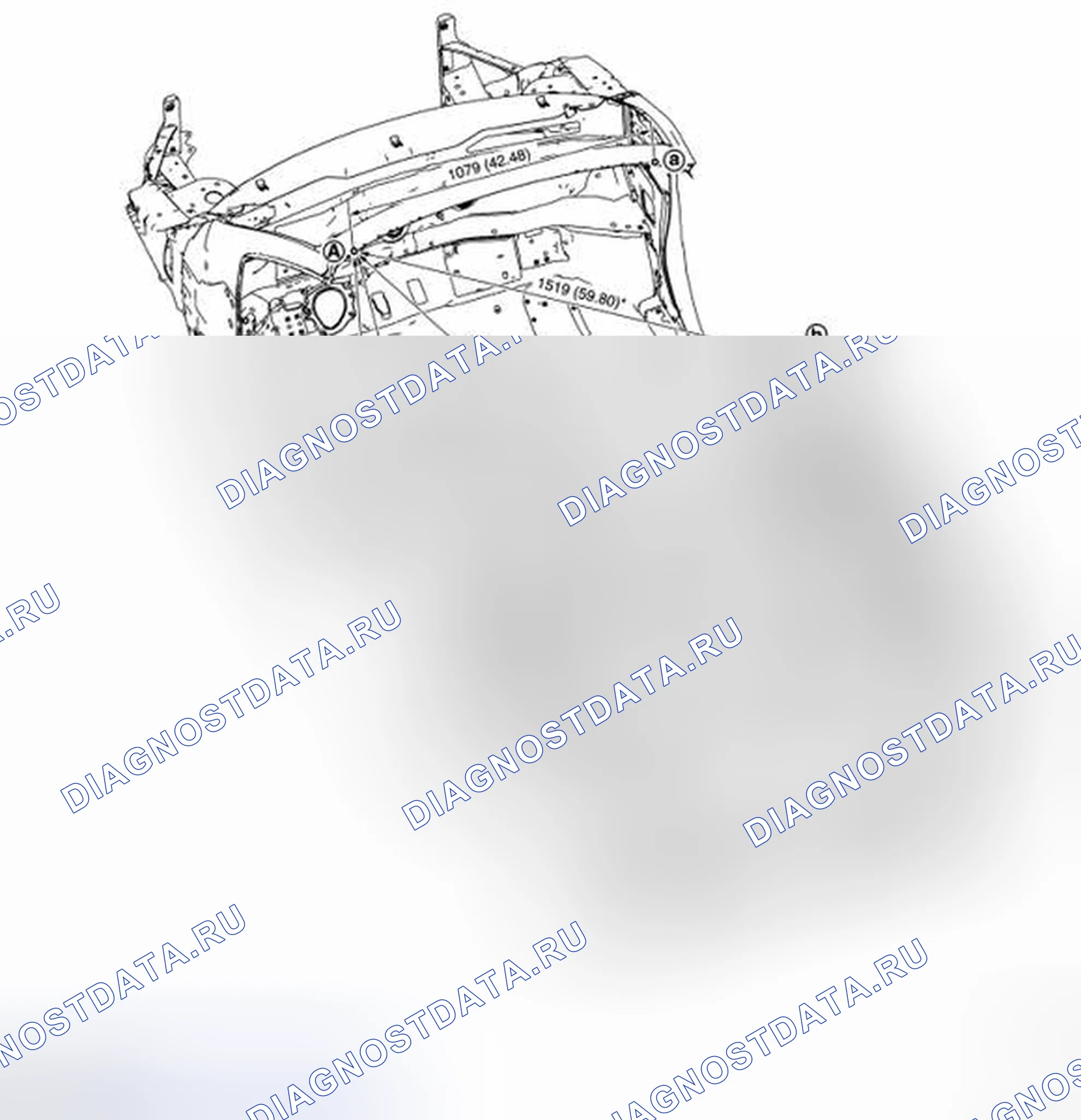 Рис. 604: ИЗМЕРЕНИЕ. Nissan Murano Z51 рестайлинг 2