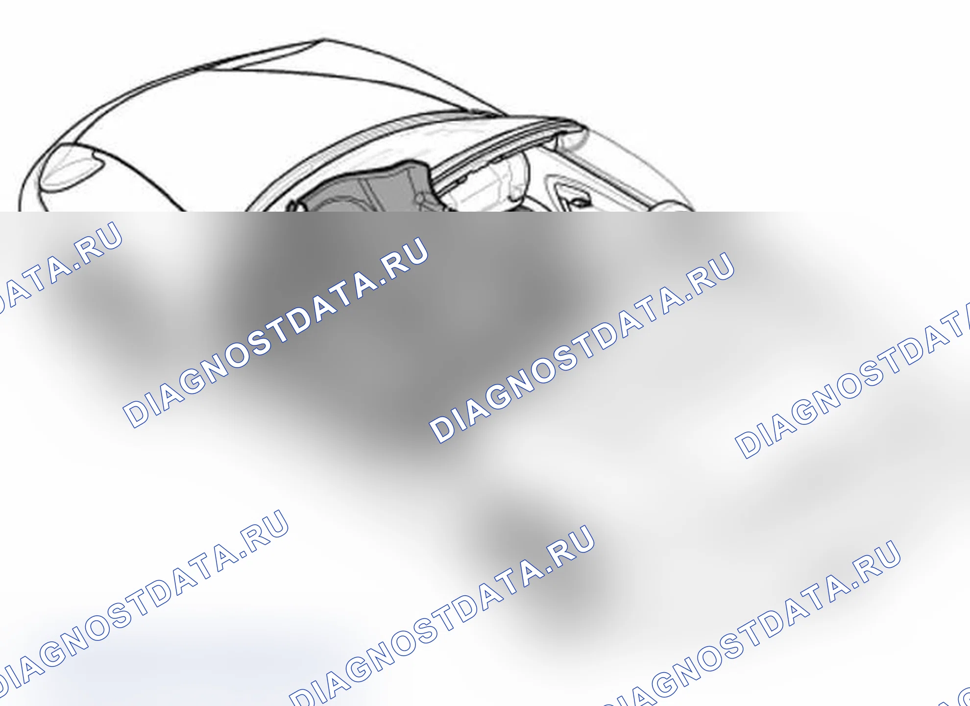 Рис. 1: СНЯТИЕ И УСТАНОВКА НАПОЛЬНОГО ПОКРЫТИЯ. Porsche Boxster S 986