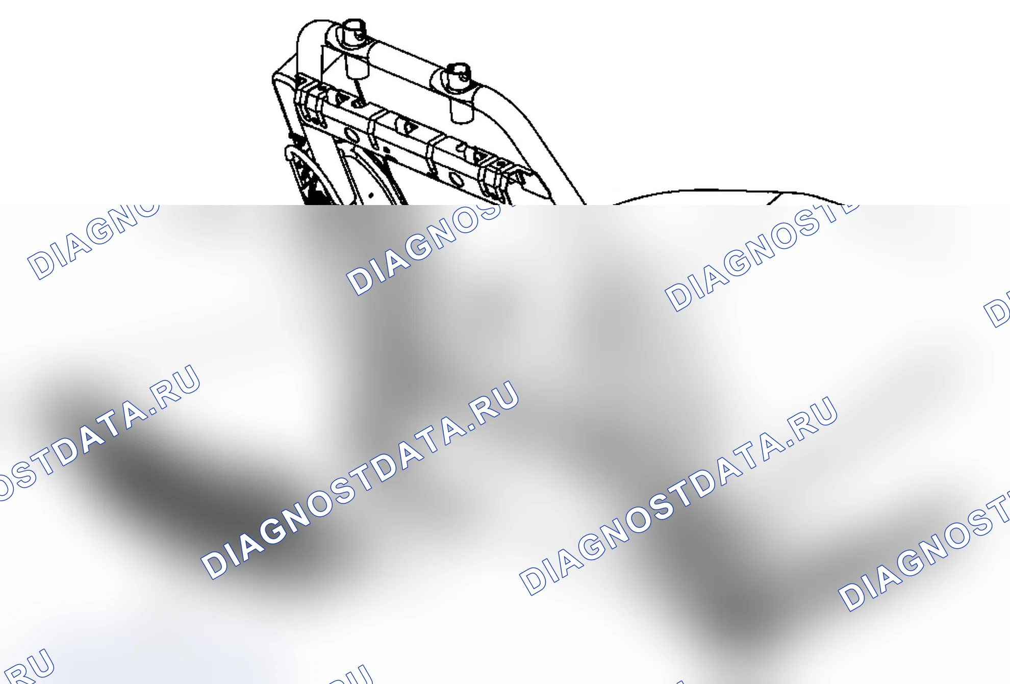 Рис. 11: Замена поясничной опоры сиденья водителя или пассажира. Pontiac G6 I final