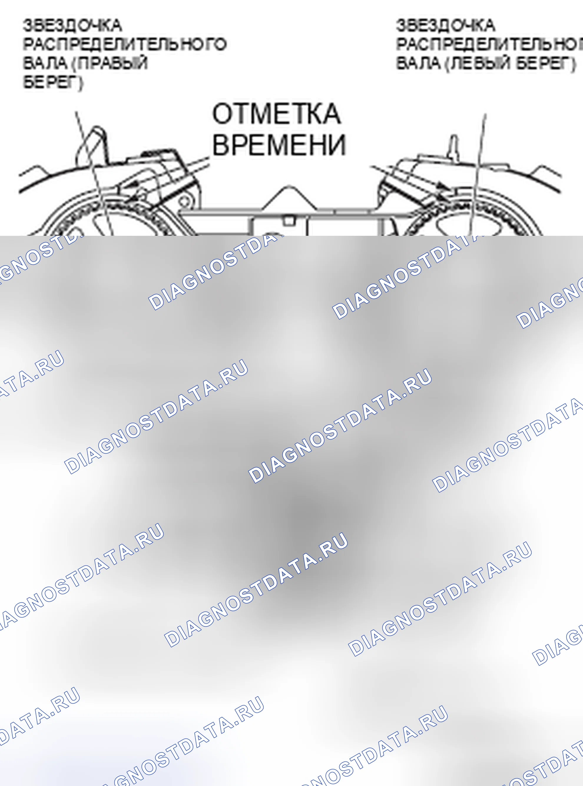 Рис. 803: > > B < < УСТАНОВКА ЗУБЧАТОГО РЕМНЯ. Mitsubishi Galant IX рестайлинг