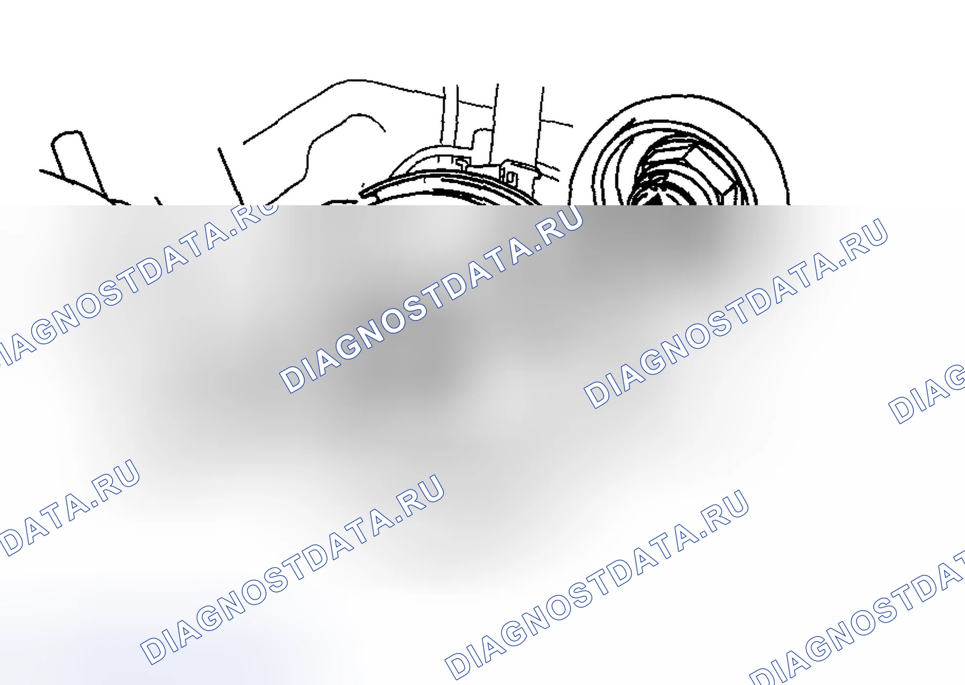 Рис. 4: Примечание по снятию контргайки. Honda CR-V III