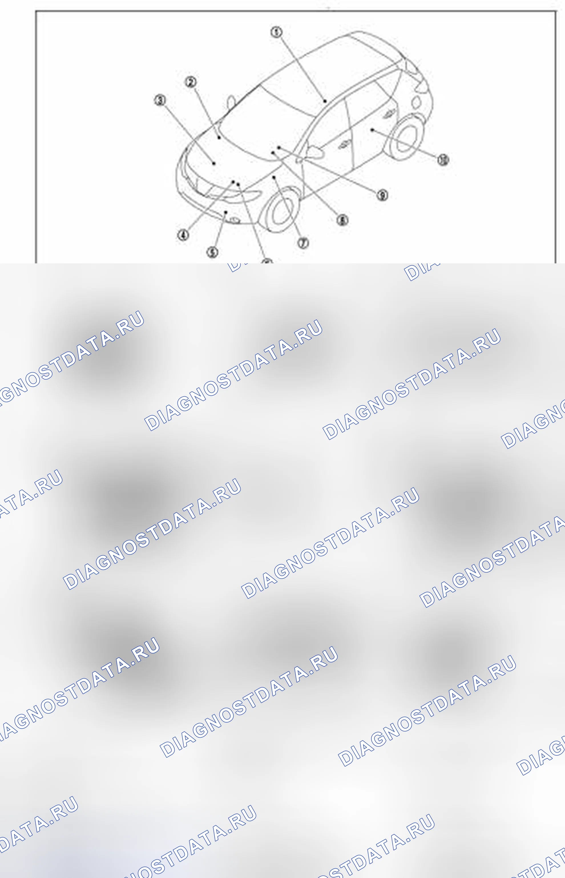 Рис. 36: СИГНАЛЬНЫЕ ЛАМПЫ / ИНДИКАТОРНЫЕ ЛАМПЫ: Расположение компонентов. Honda Inspire I