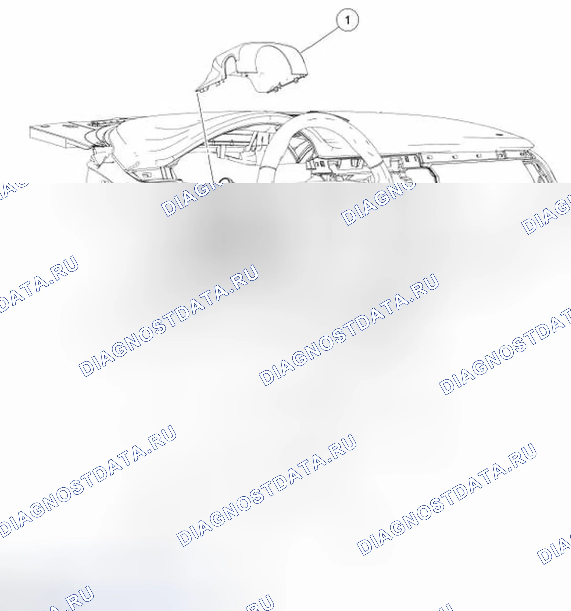 Рис. 9: Бандаж рулевой колонки. Ford Flex I