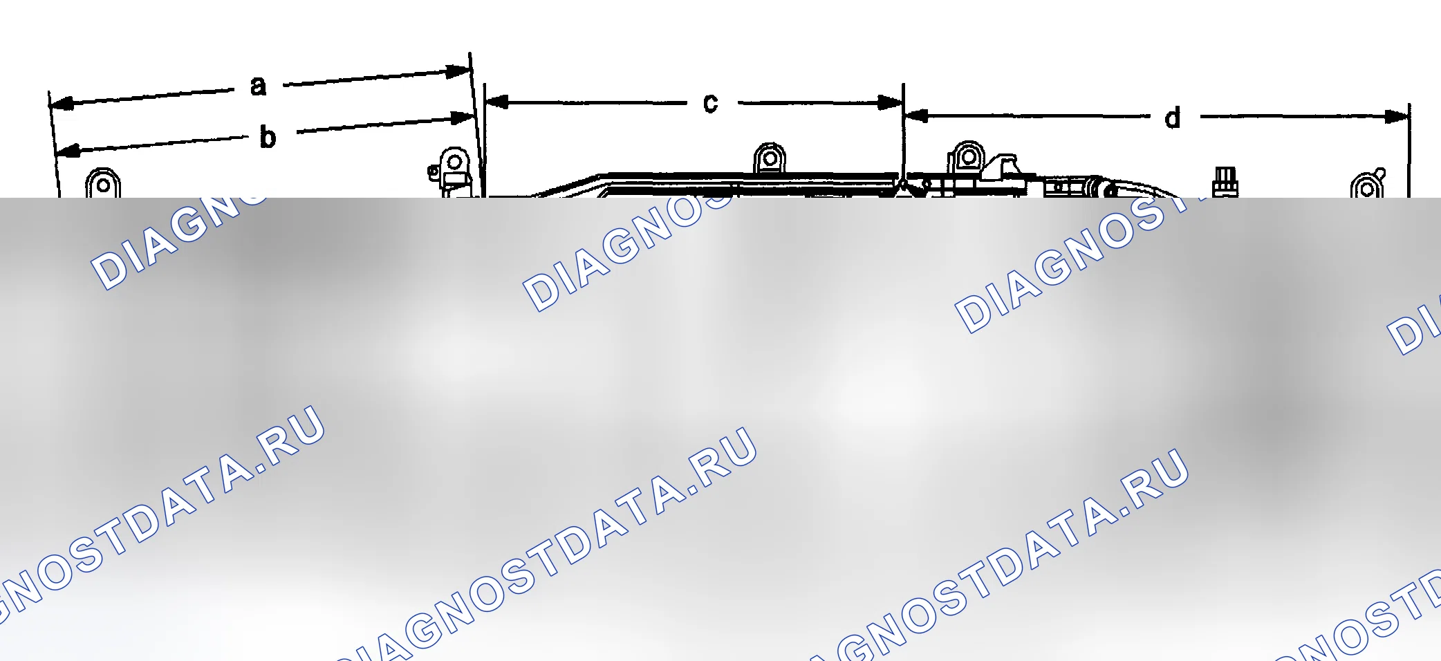 Рис. 3: Размеры - Рама (1500 Tahoe / Yukon / Escalade 2WD / 4WD). Chevrolet Avalanche I