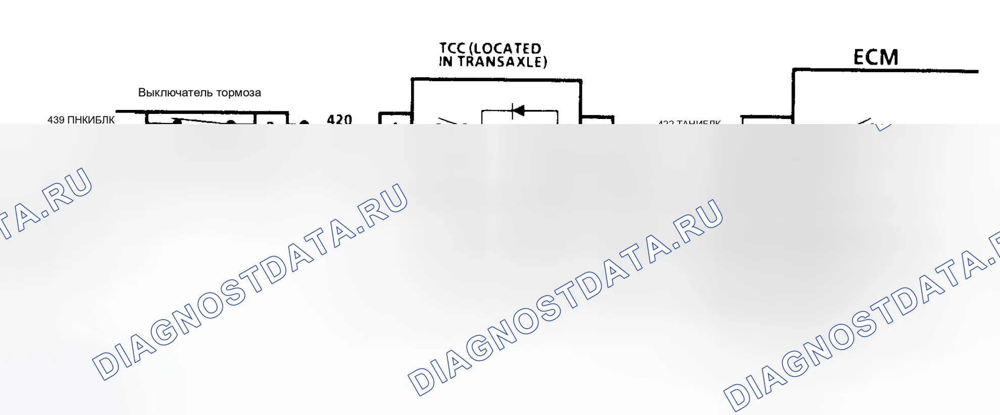 Рис. 244: ТАБЛИЦА C-8A. МУФТА 3T40 ГИДРОТРАНСФОРМАТОРА 3.3L КОРПУС PFI N. Chevrolet Cutaway P30 