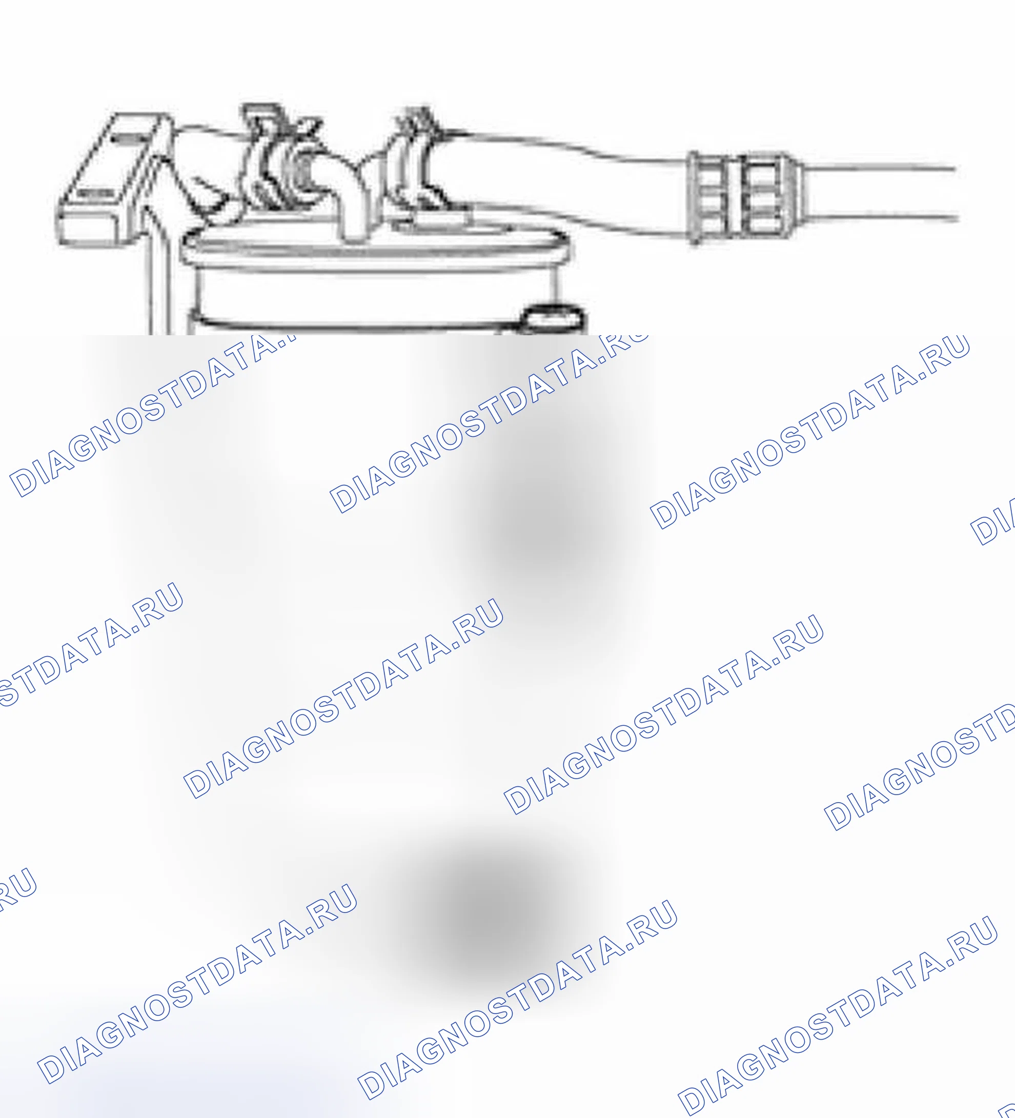 Рис. 7: Топливный фильтр, слив воды (дизельный двигатель). Volkswagen Golf Mk4