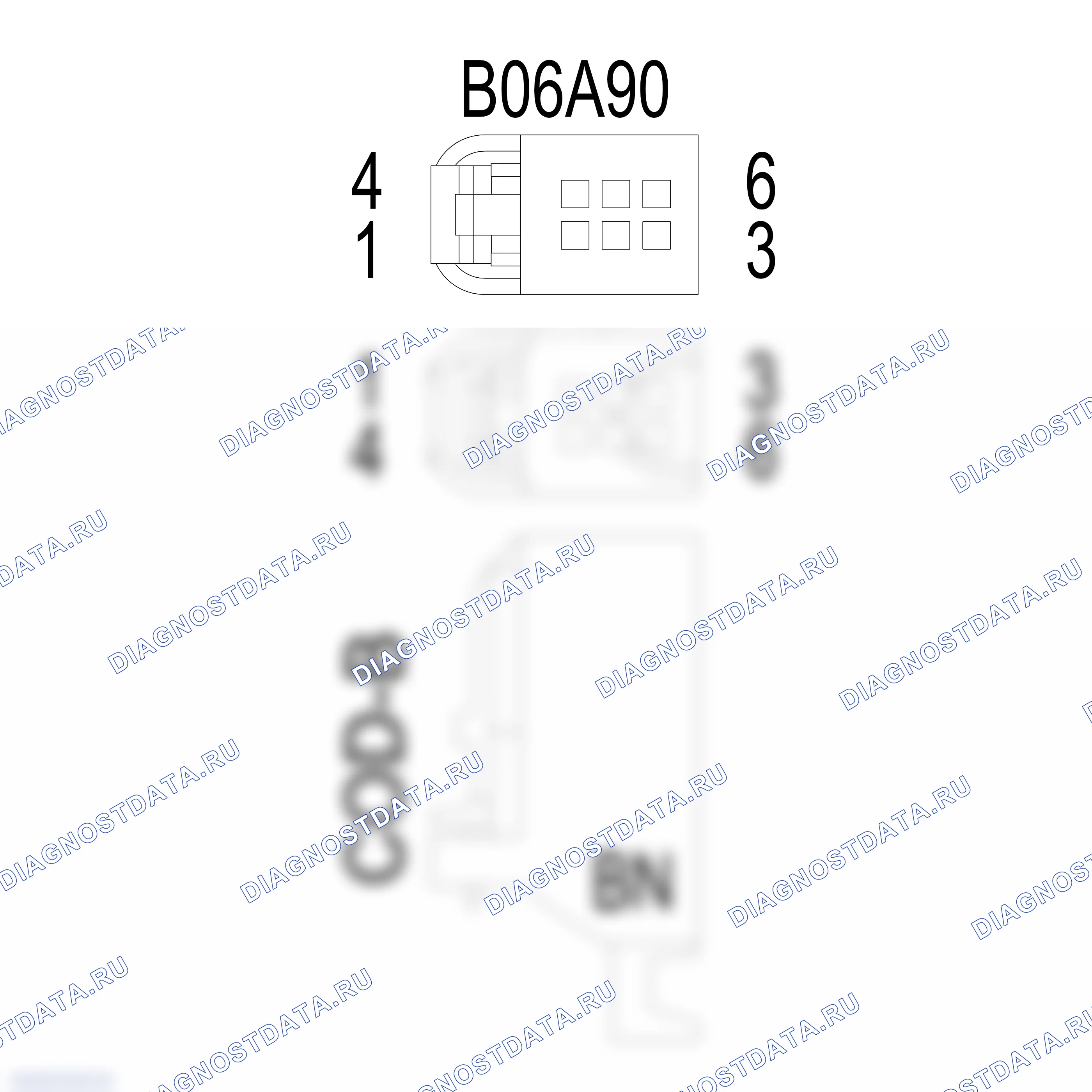 Распиновка разъёма 4D0 971 636 A — внешний вид и расположение контактов. Porsche 718 Cayman 982