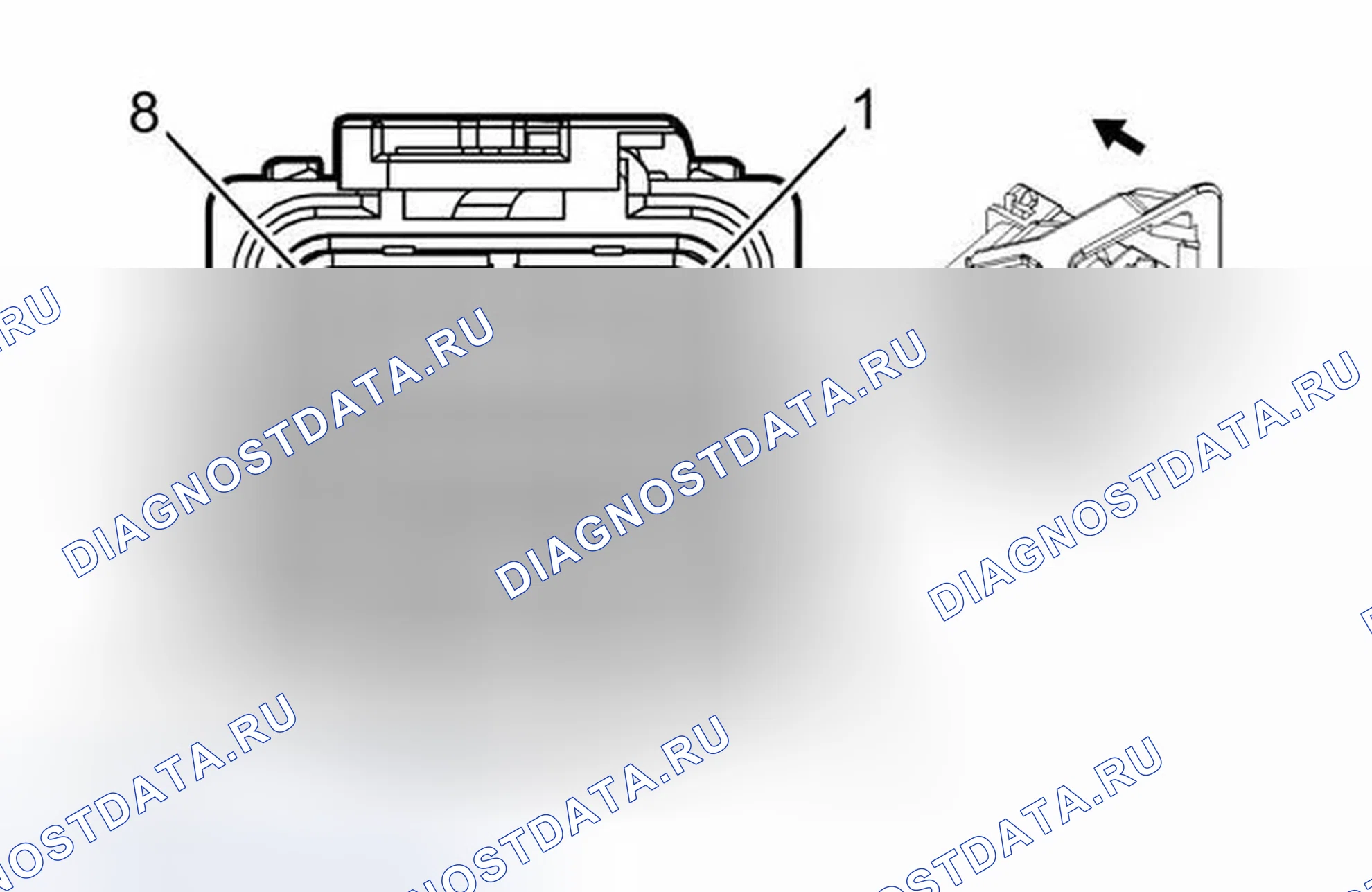 Рис. 369: K36 Надувной модуль X1 для измерения и диагностики. Cadillac ATS I