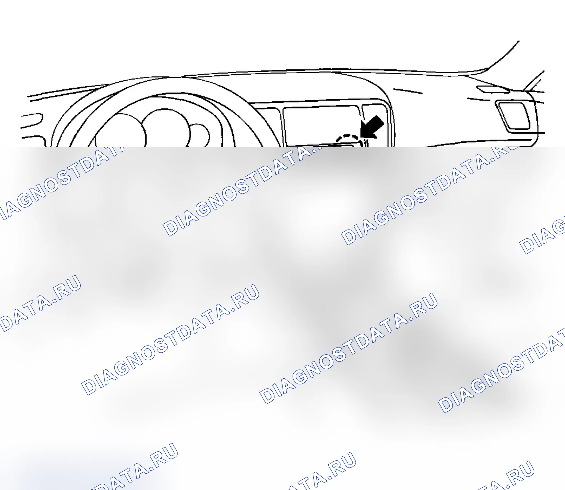 Рис. 18: ИНДИКАТОР ПОДУШКИ БЕЗОПАСНОСТИ ПАССАЖИРСКОГО СИДЕНЬЯ. Subaru Impreza WRX GH