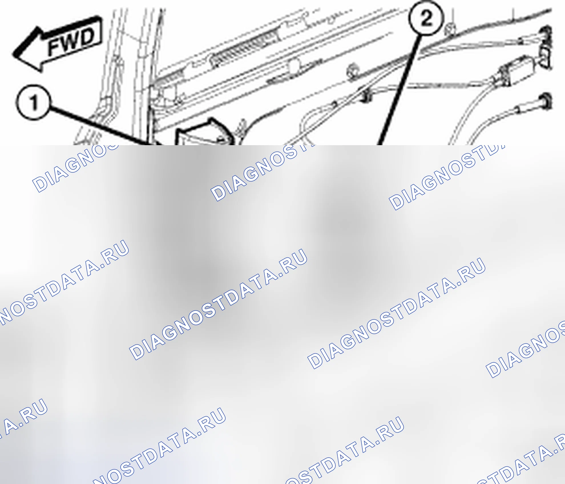 Рис. 323: РАЗДВИЖНАЯ ДВЕРЬ ВНУТРИ РУЧКИ-ЗАЩЕЛКИ. Chrysler Town & Country V