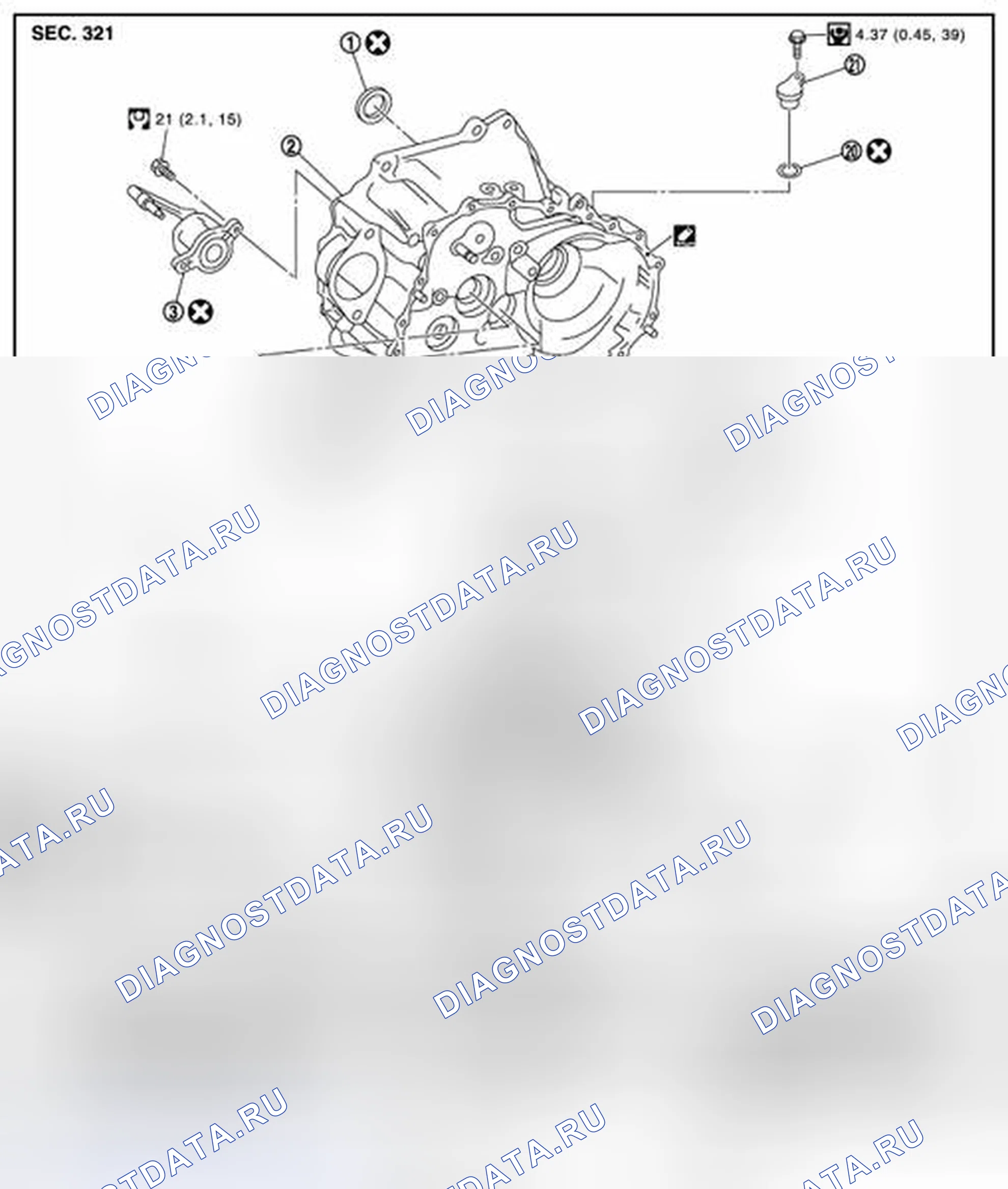 Рис. 409: КОМПОНЕНТЫ. Nissan Sentra B16 рестайлинг