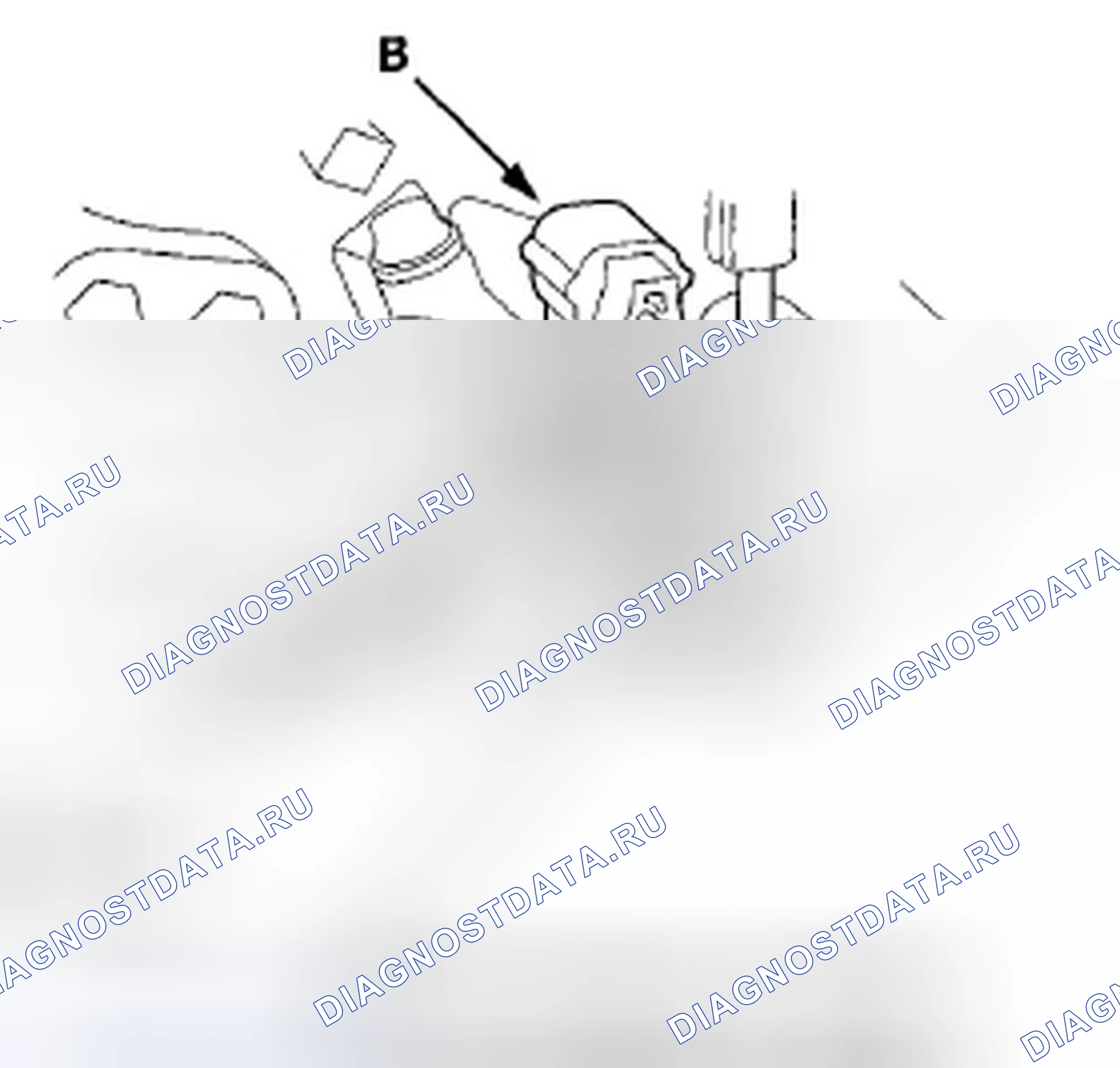 Рис. 626: Замена реле давления трансмиссионной жидкости A (2-е сцепление). Honda Crosstour I