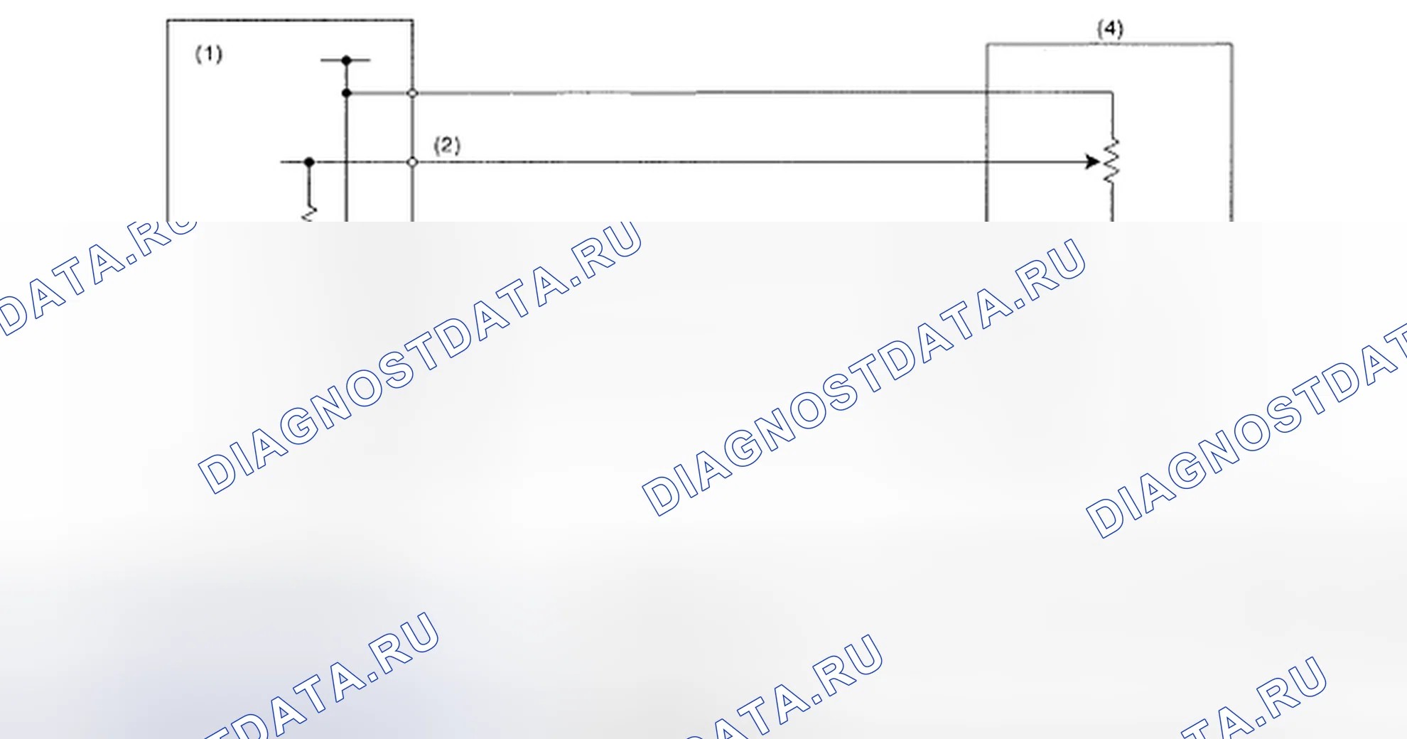 Рис. 95: Принципиальная схема датчика 1 положения педали акселератора. Subaru Impreza GD/GC/GG рестайлинг 2