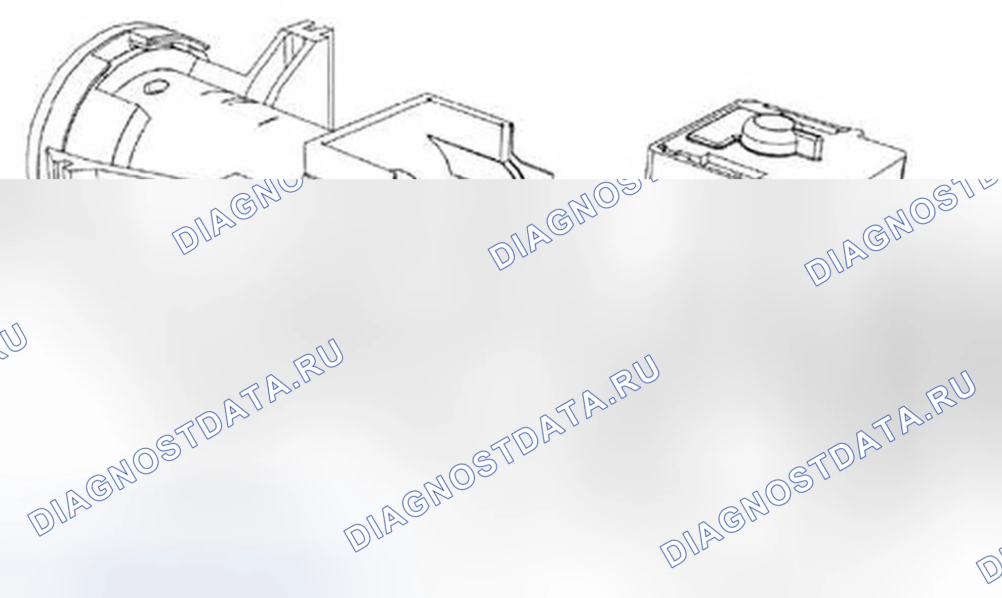 Рис. 123: Корпус цилиндра замка зажигания. Ford Edge I рестайлинг