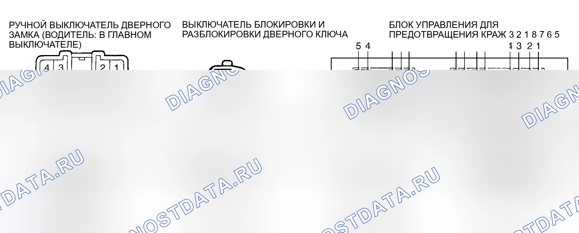 Рис. 25: ИДЕНТИФИКАЦИЯ СОЕДИНИТЕЛЯ. Lexus ES V20