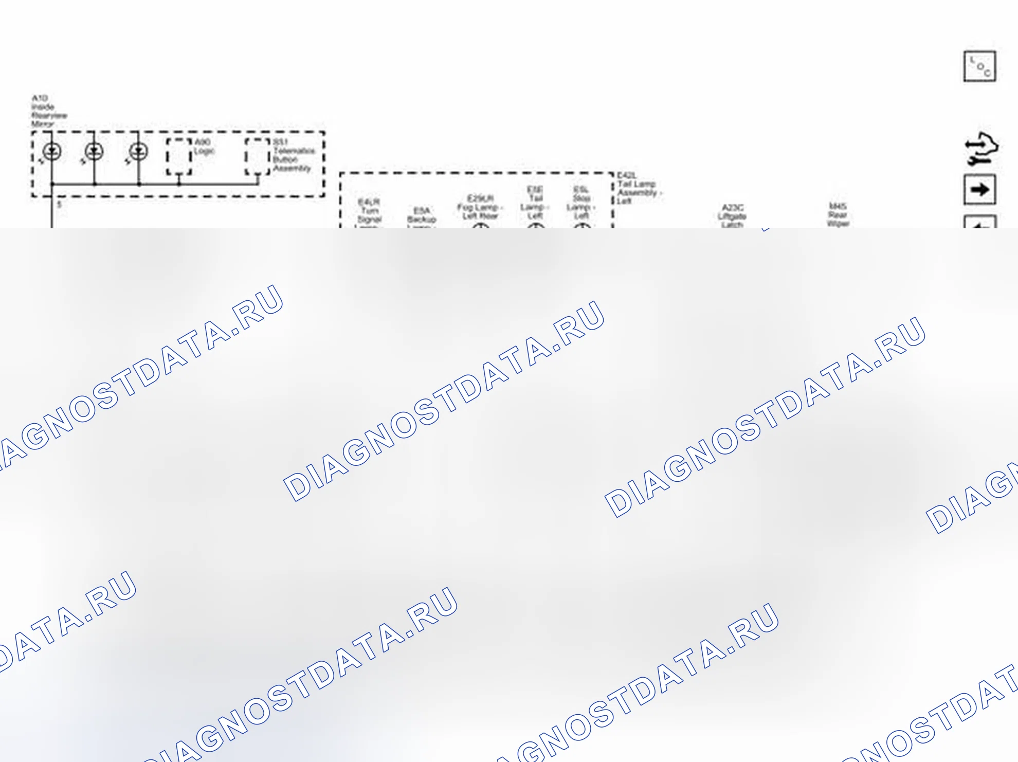 Рис. 105: G403 (1 из 3). Cadillac SRX II рестайлинг
