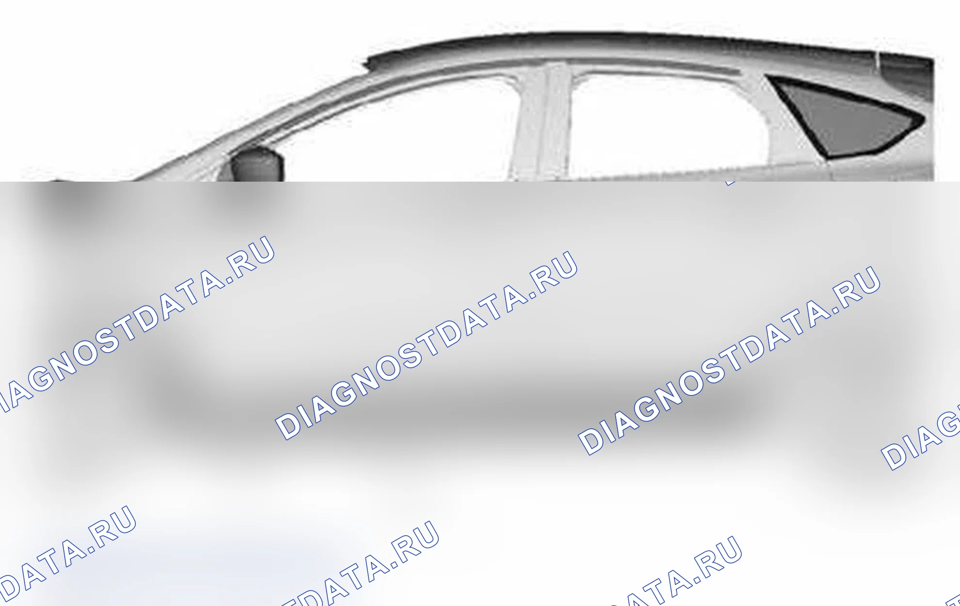 Рис. 382: Внешние пластиковые компоненты - боковые, 5-дверь хэтчбек. Ford Focus III