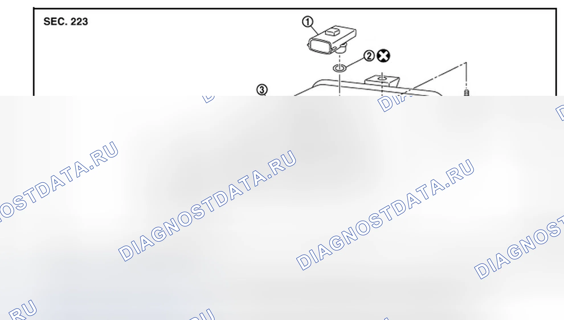 Рис. 6: Разнесенный вид. Infiniti Q60 I