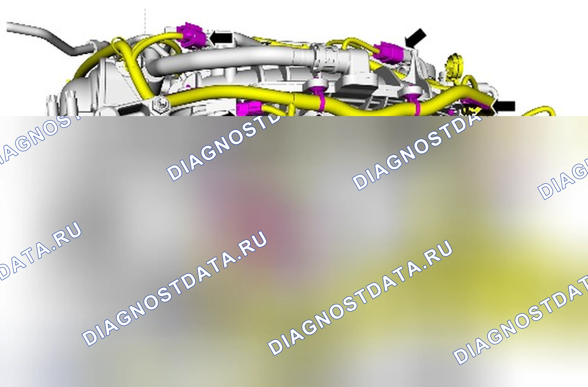 Как снять присоединяемые детали двигателя. Ford Kuga II