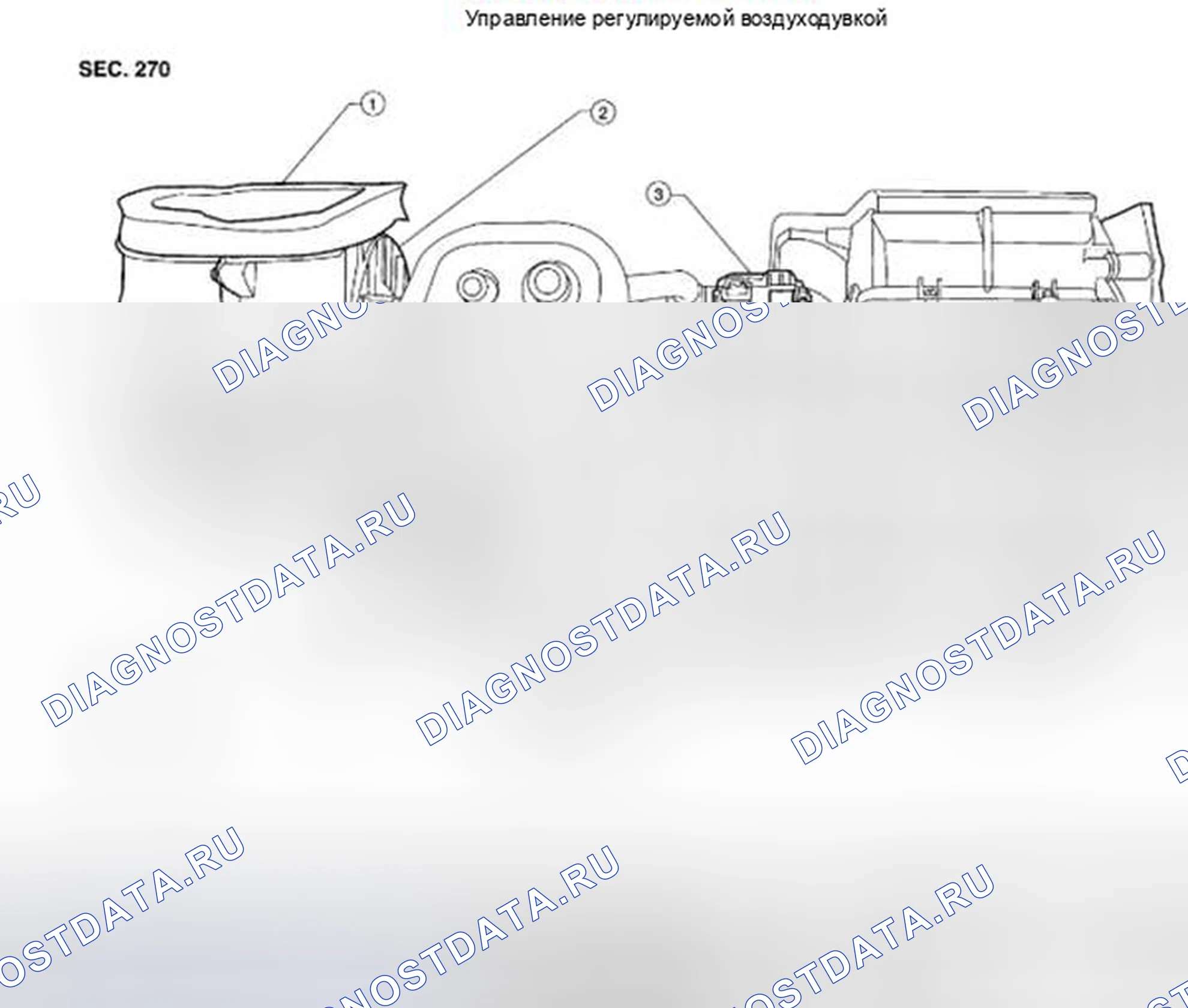 Рис. 182: Управление регулируемой воздуходувкой: снятие и установка. Suzuki Equator I