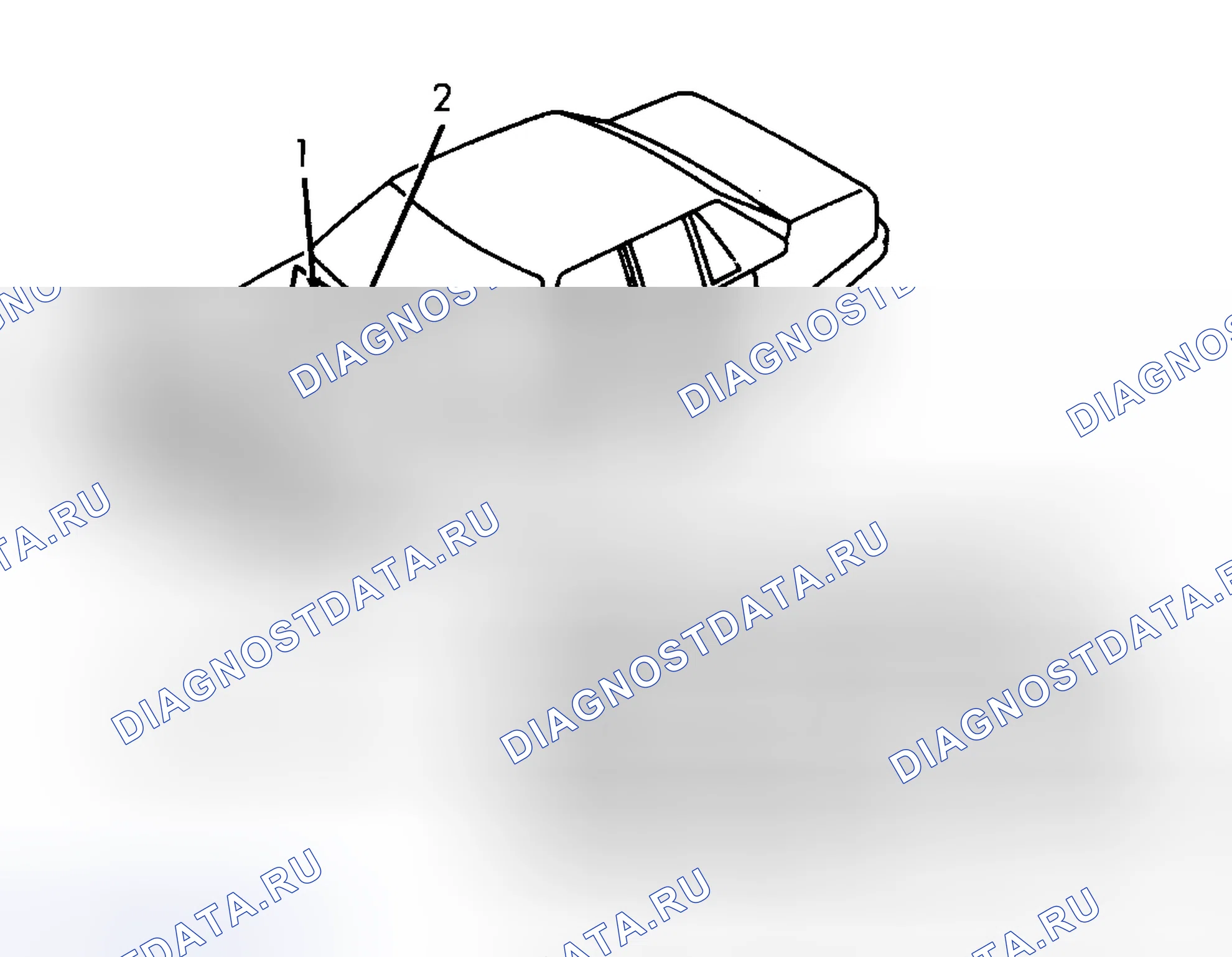 Рис. 12: РАСПОЛОЖЕНИЕ ИНФОРМАЦИОННЫХ МЕТОК. Mazda 323 BF