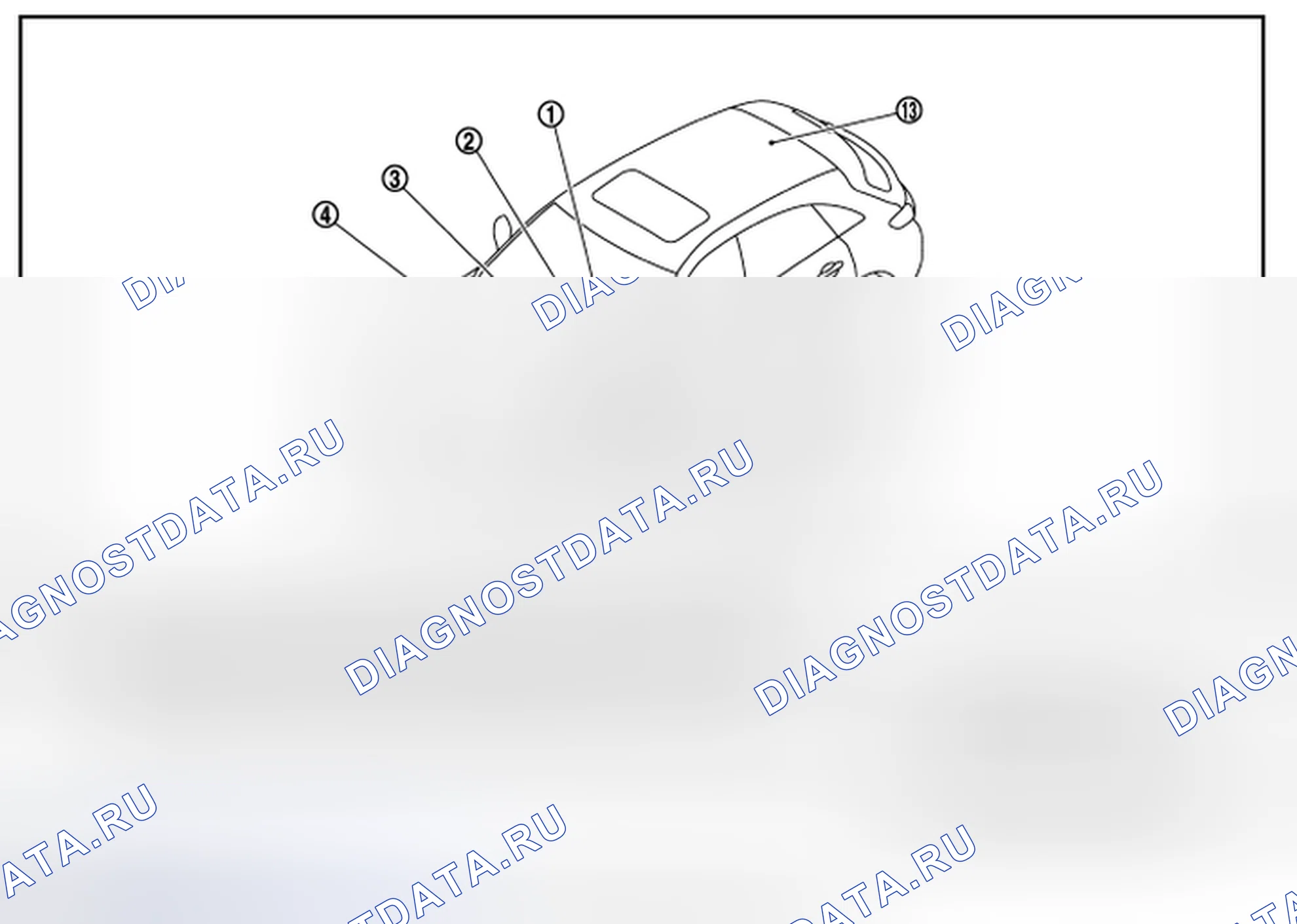 Рис. 63: Расположение компонентов. Infiniti FX37 II рестайлинг