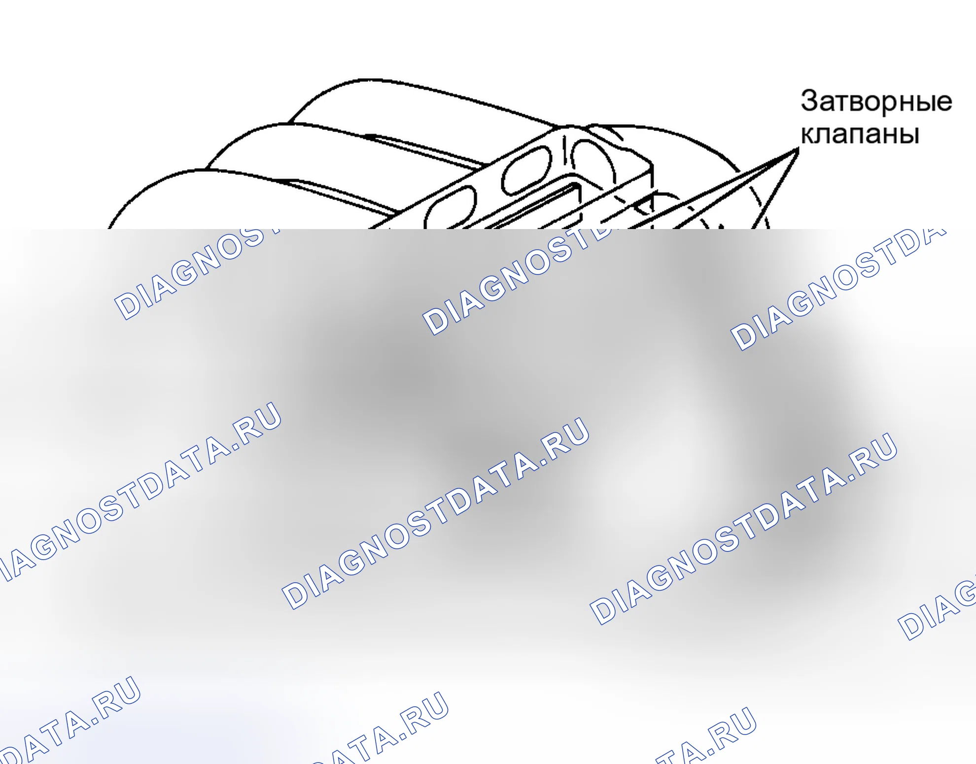 Рис. 2: Система индукции переменного резонанса (VRIS) (2.5L). Ford Escort V рестайлинг