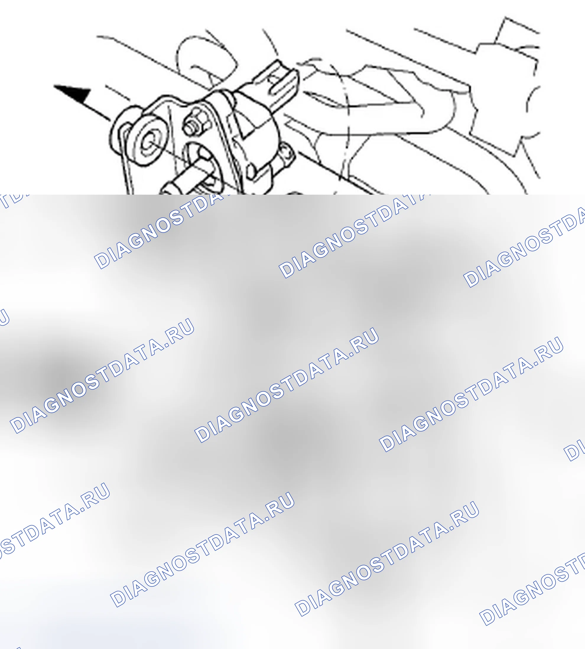 Рис. 58: Замена продувочного клапана канистры EVAP. Honda Pilot II
