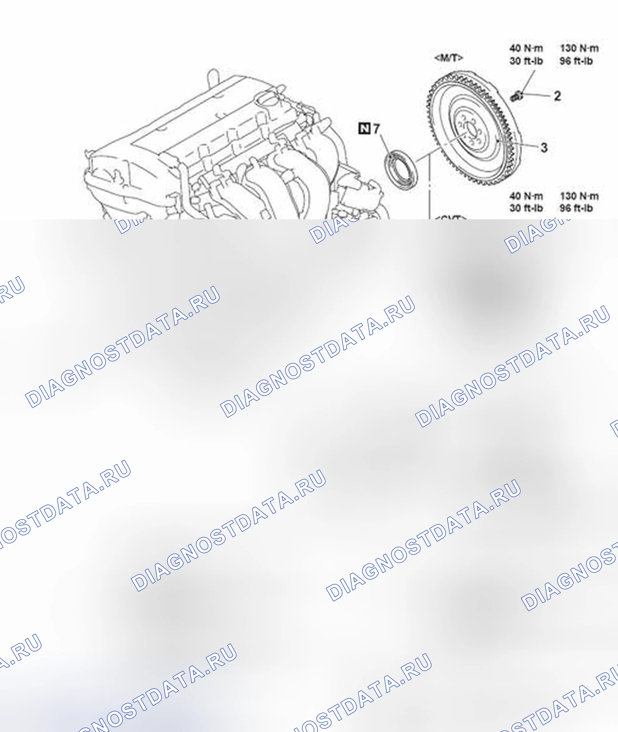 Рис. 268: ДЕМОНТАЖ И МОНТАЖ. Mitsubishi Lancer Ralliart X рестайлинг