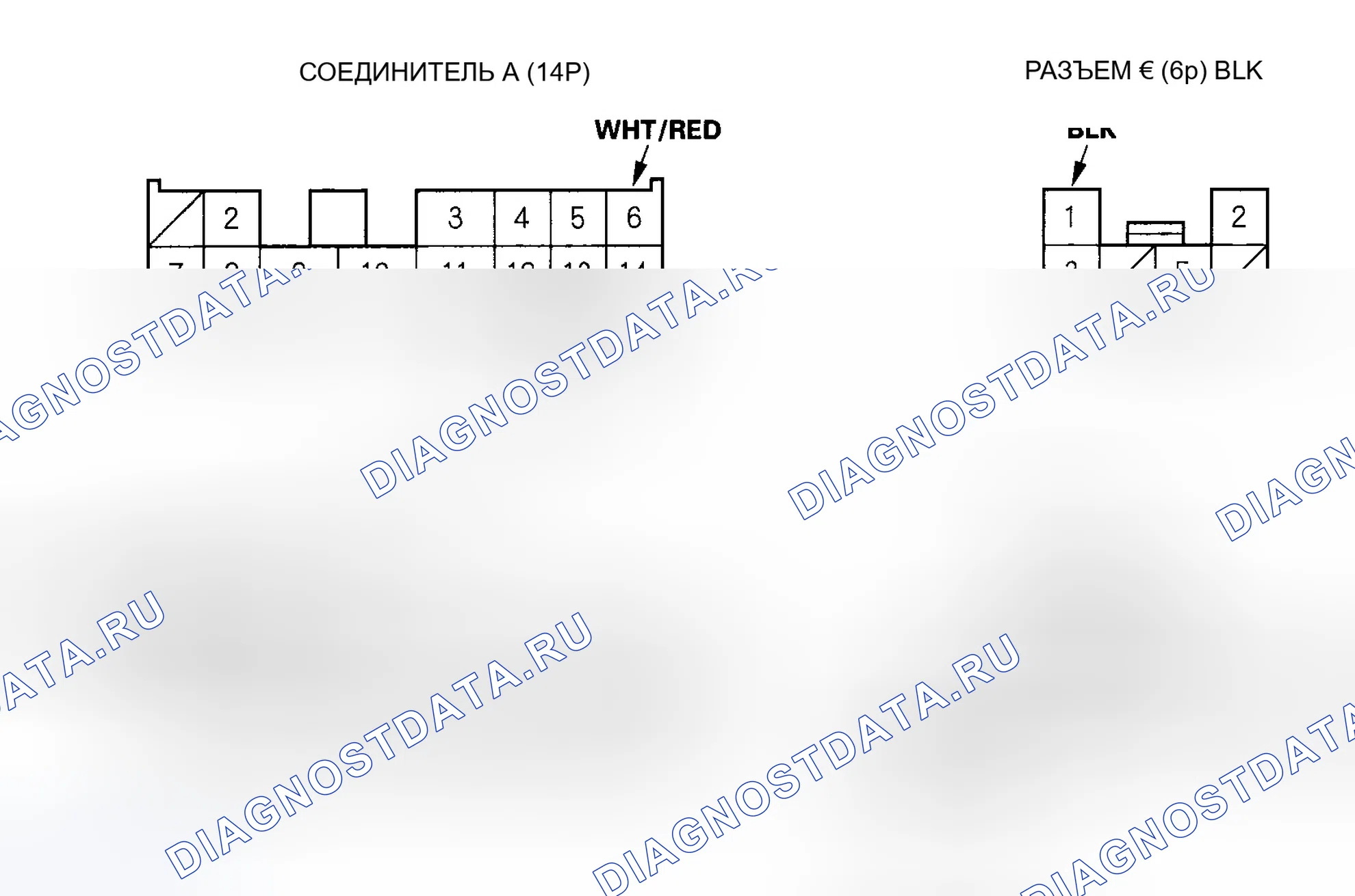 Рис. 26: MICU - Входной тест задней блока предохранителей и реле. Honda Odyssey I