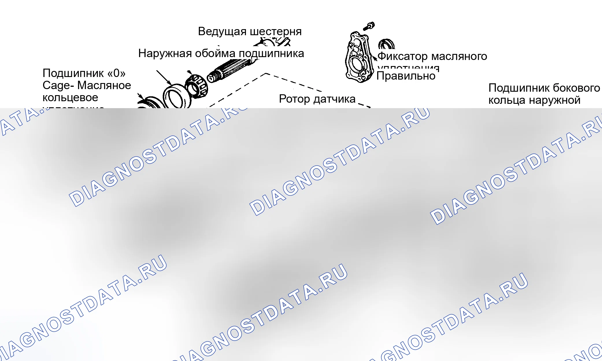Рис. 69: Повторная сборка. Lexus ES V20