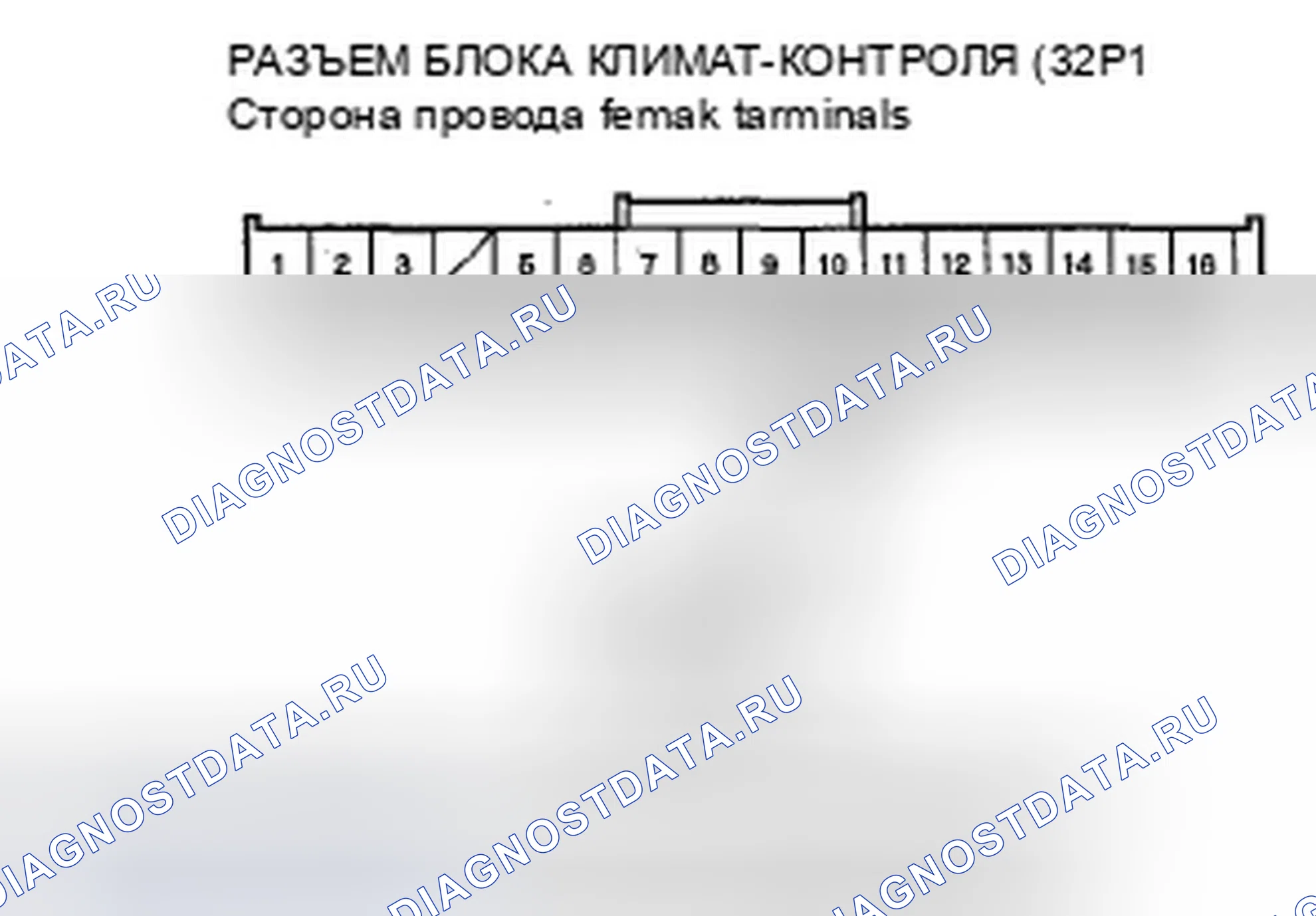 Рис. 155: Индикатор расшифровка кода ошибки B1227 или расшифровка кода ошибки C: разомкнутая цепь датчика температуры наружного воздуха. Honda Civic VIII