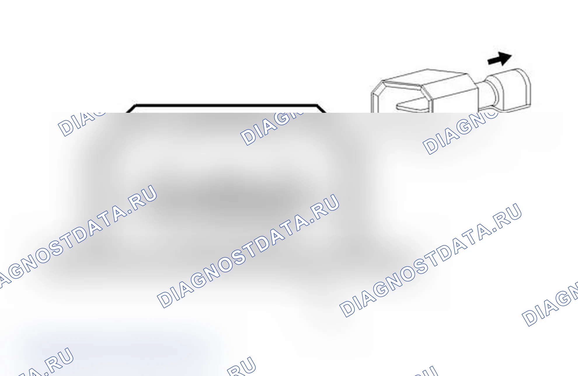 Рис. 318: Переключатель сирены X1. Chevrolet Traverse I