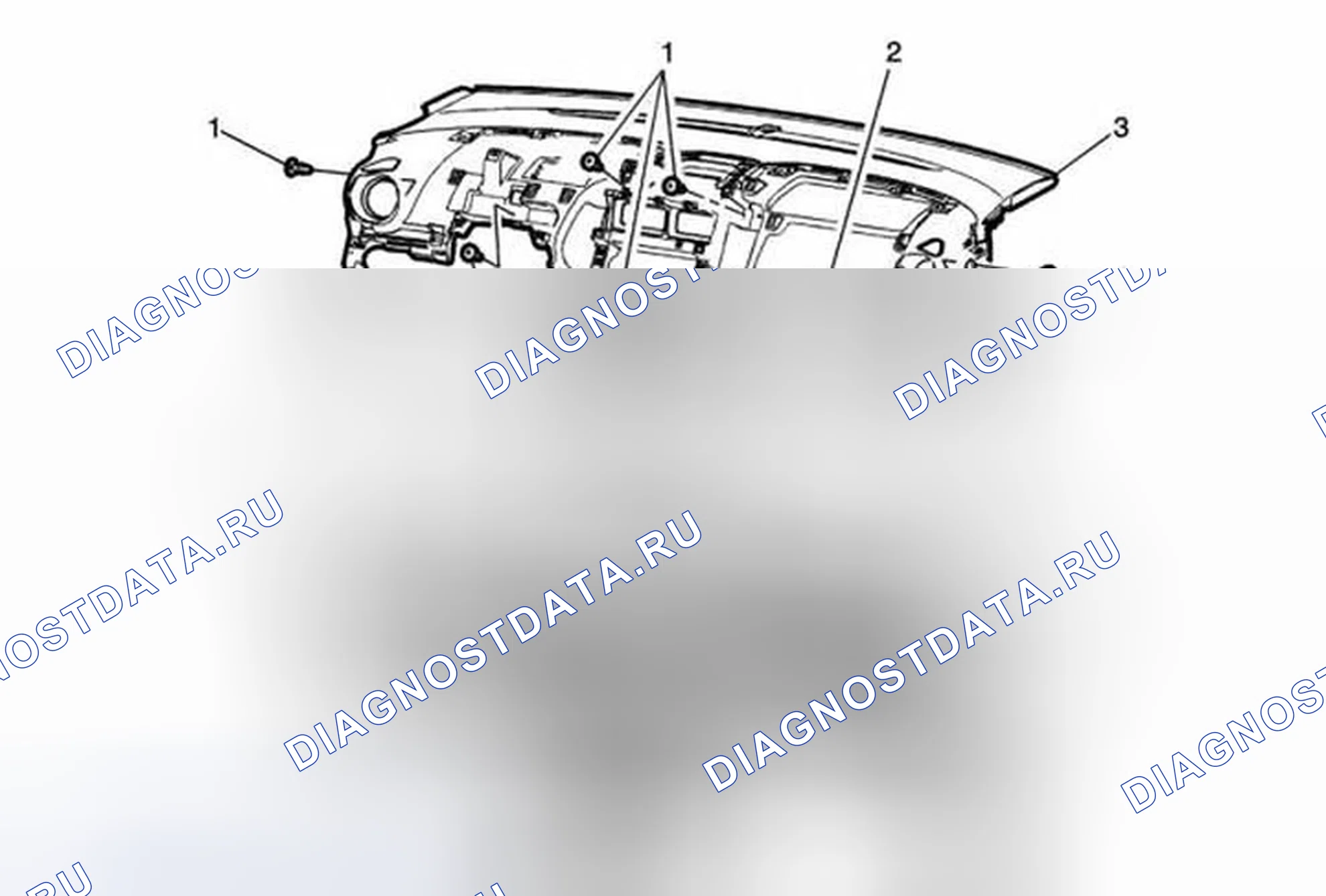 Рис. 74: Замена приборной панели в сборе. Chevrolet Sonic I