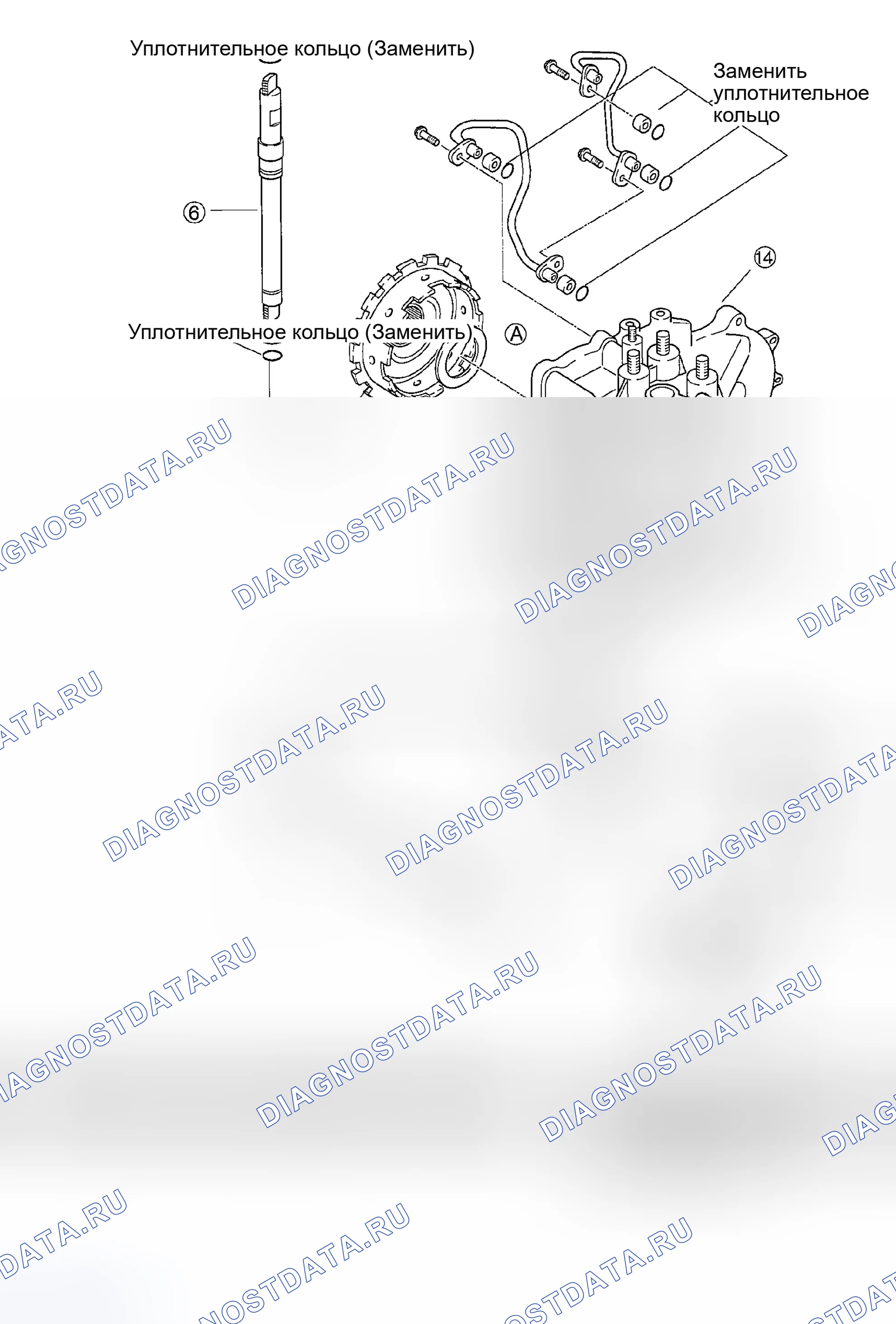 Рис. 271: Идентификация компонентов трансмиссия (3 из 4). Kia Rio I