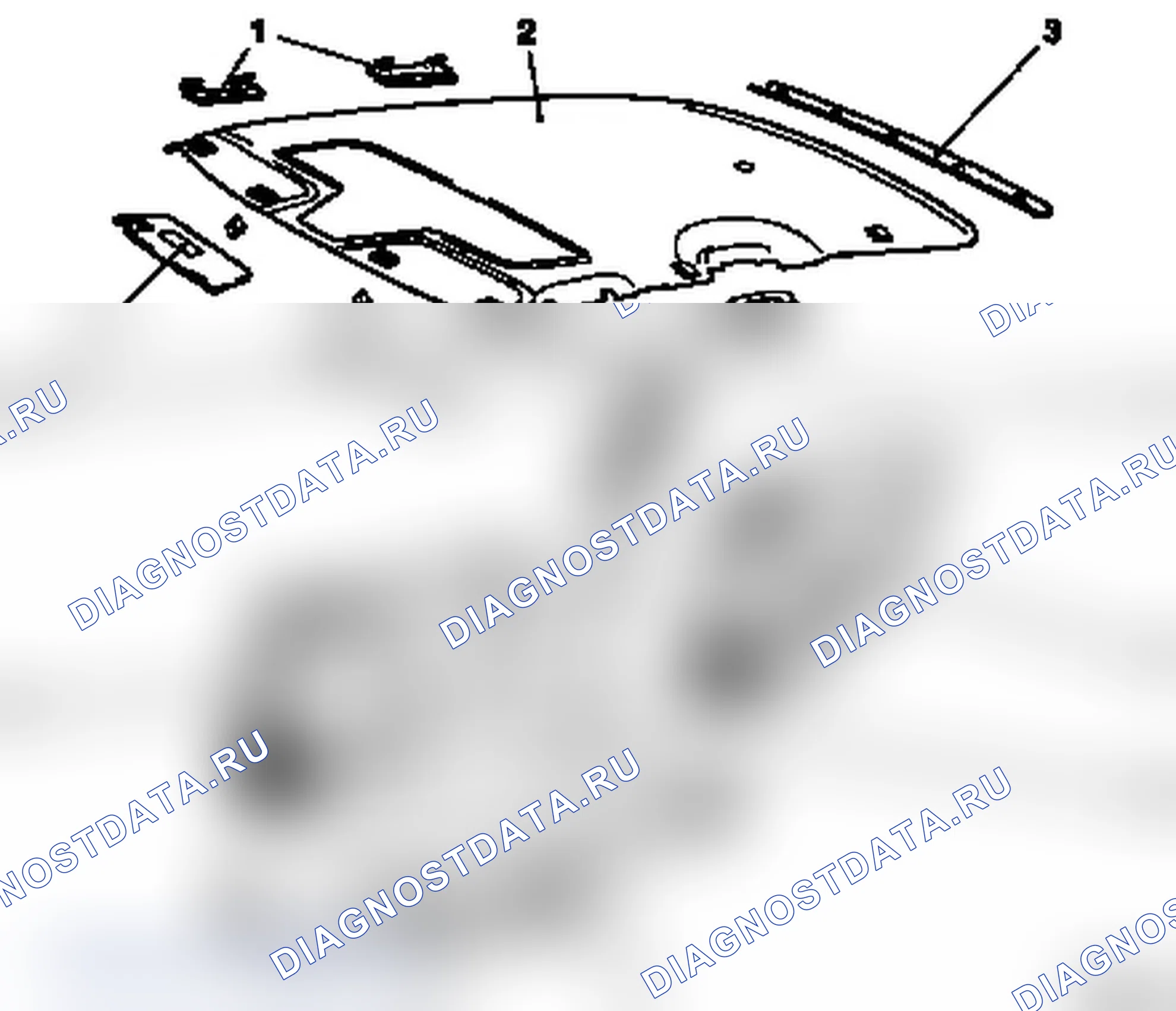 Расположение внутренней обшивки на модели F35. Opel Astra G