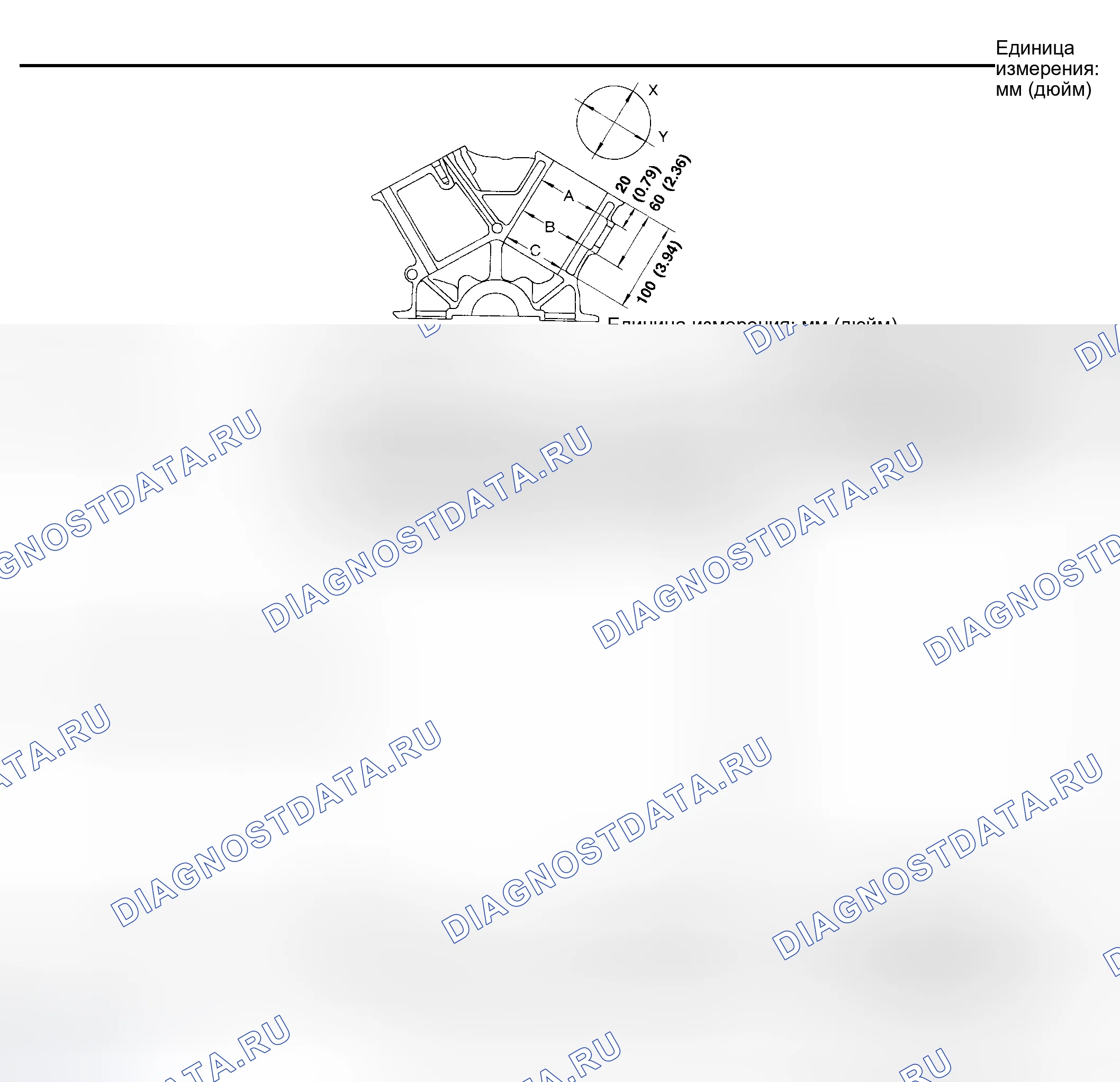Рис. 208: Блок цилиндров. Honda Odyssey (North America) I