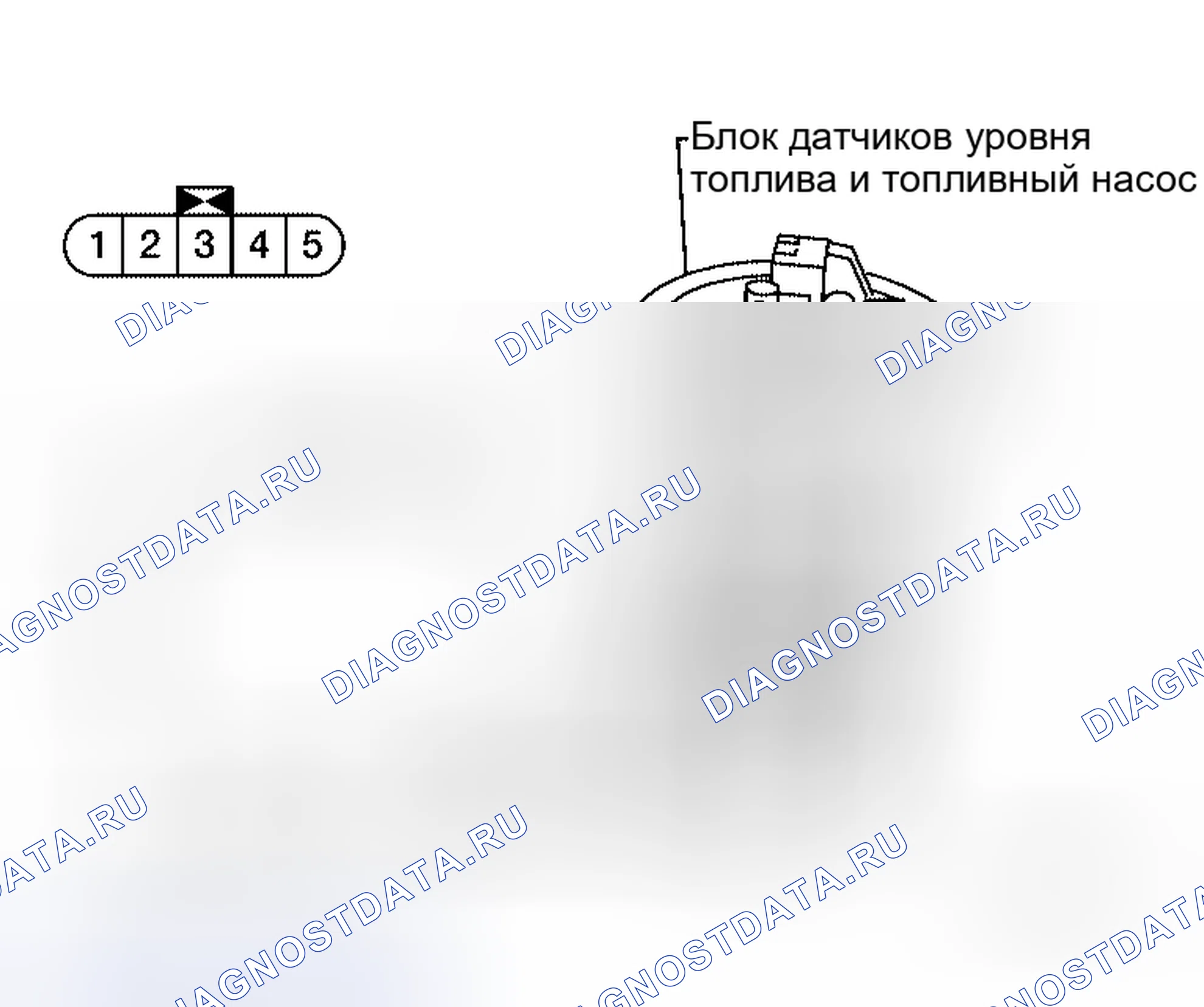 Рис. 50: Проверка блока датчика уровня топлива и топливного насоса. Honda Torneo I