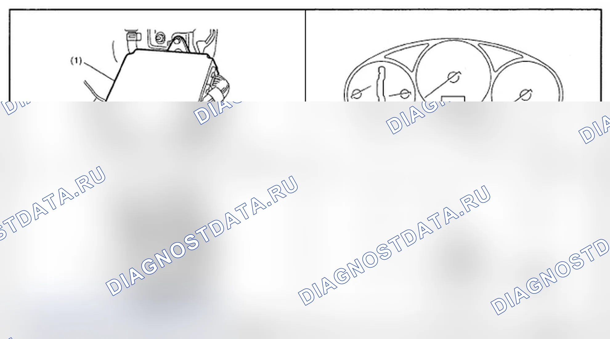 Рис. 7: Определение местоположения компонента модуля управления (2 из 2). Subaru Impreza WRX STI GD рестайлинг 2