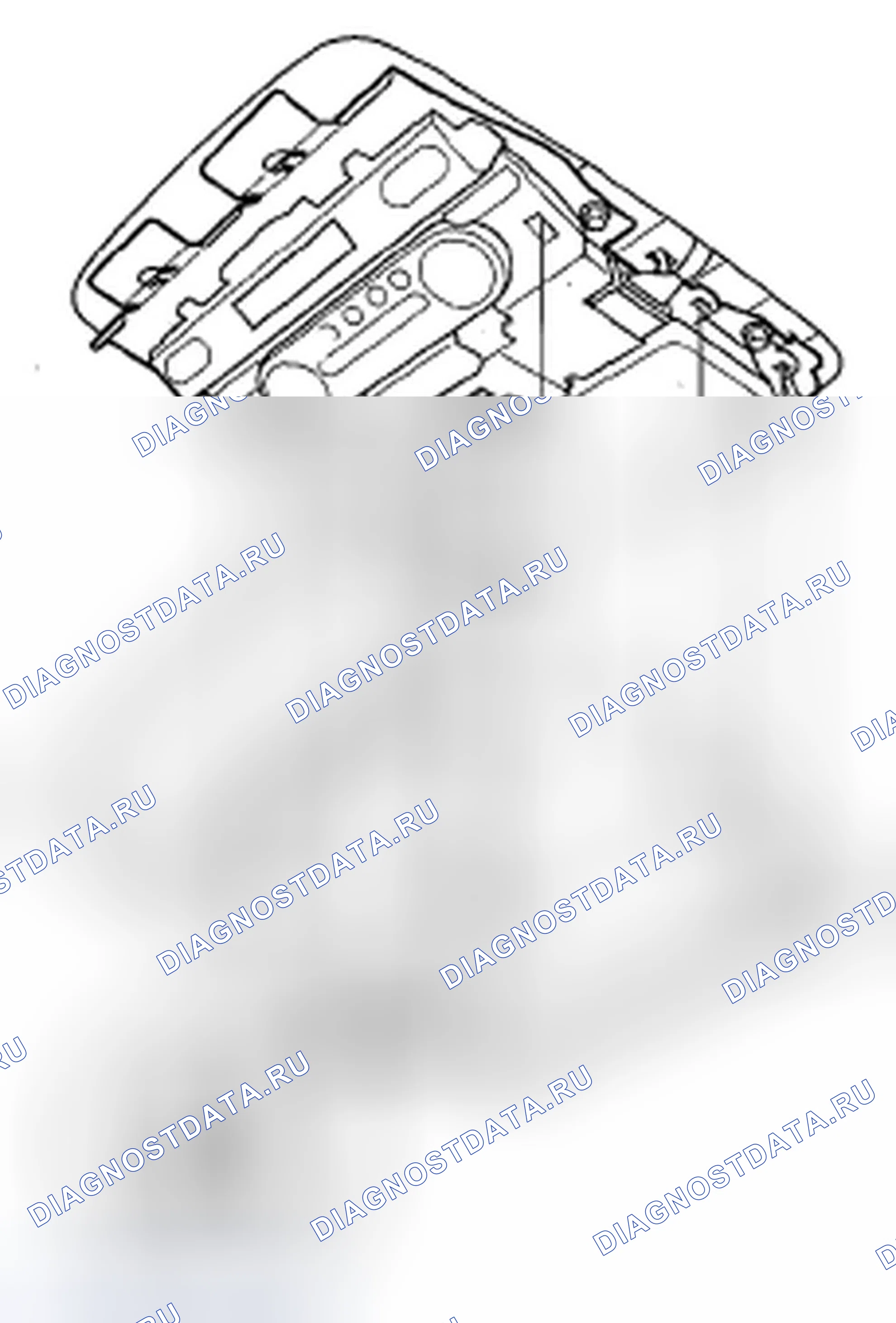 Рис. 12: Задний контроллер и снятие / установка экрана. Honda Odyssey IV