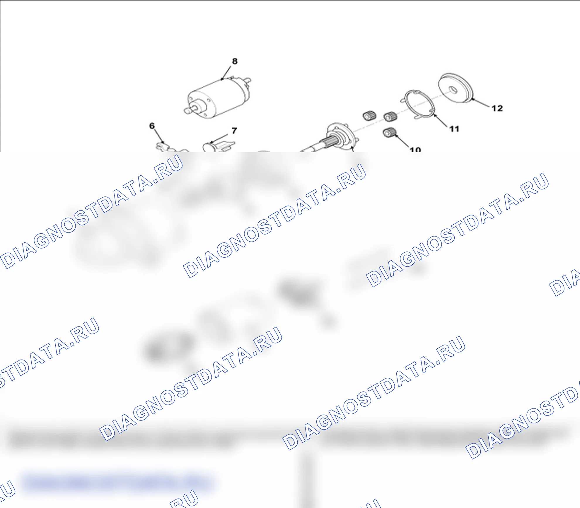 Детали стартера. Hyundai Santa Fe CM