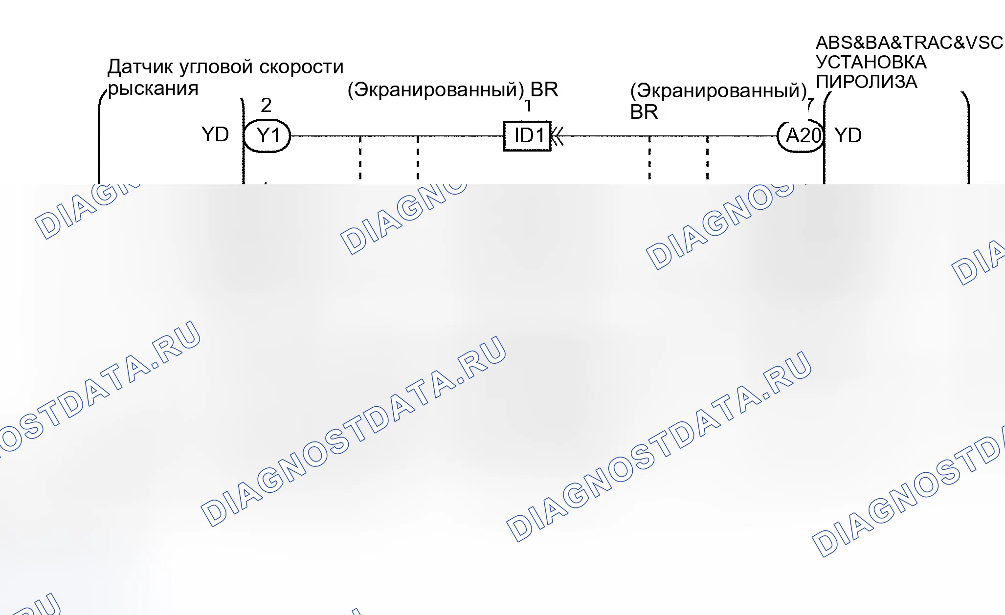 Рис. 102: электросхема. Toyota Avalon XX20 рестайлинг